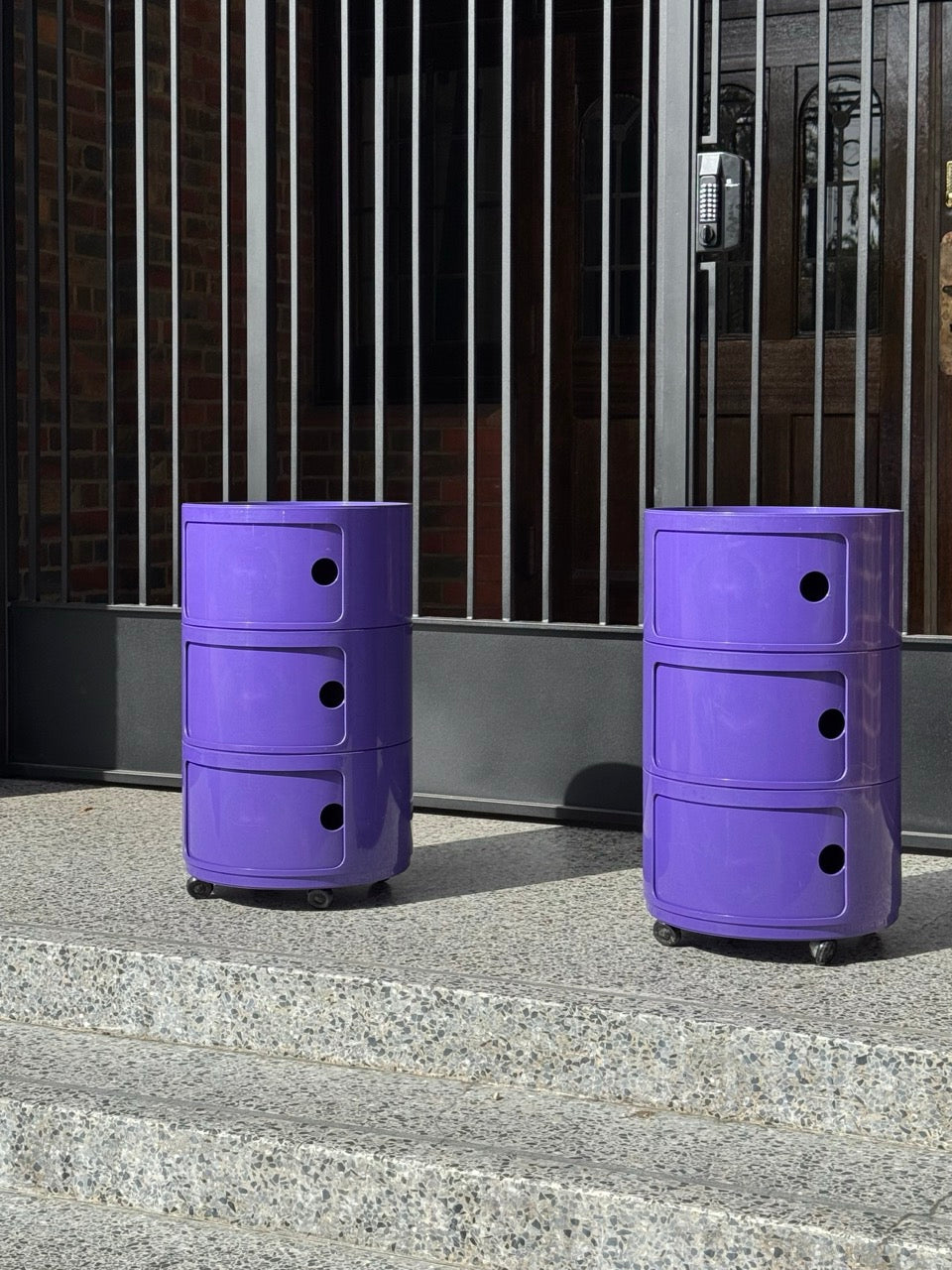 Kartell Componibili Unit on Castors in Purple
