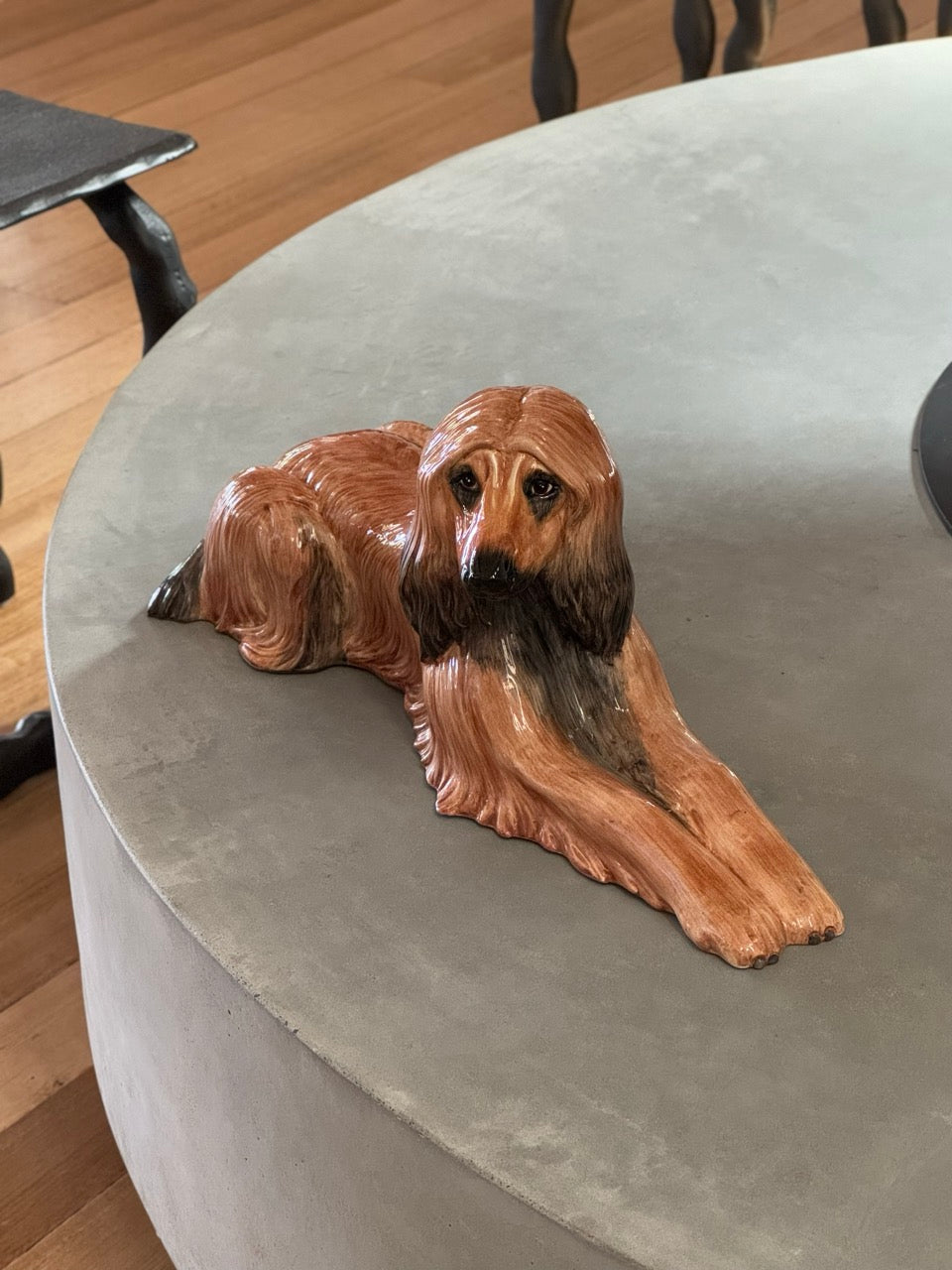 Vintage Italian Majolica Afghan Hound