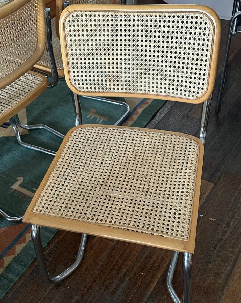 Italian Cesca Stacking Dining Chairs