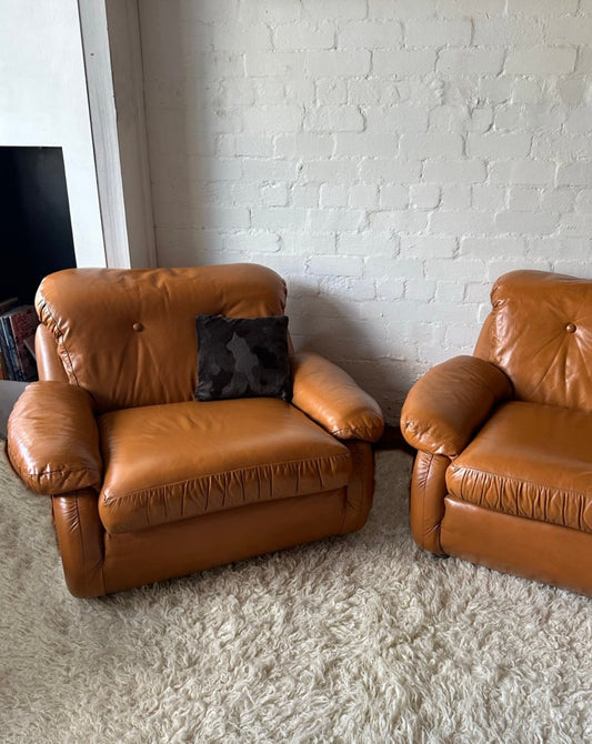 Vintage Leather Armchairs