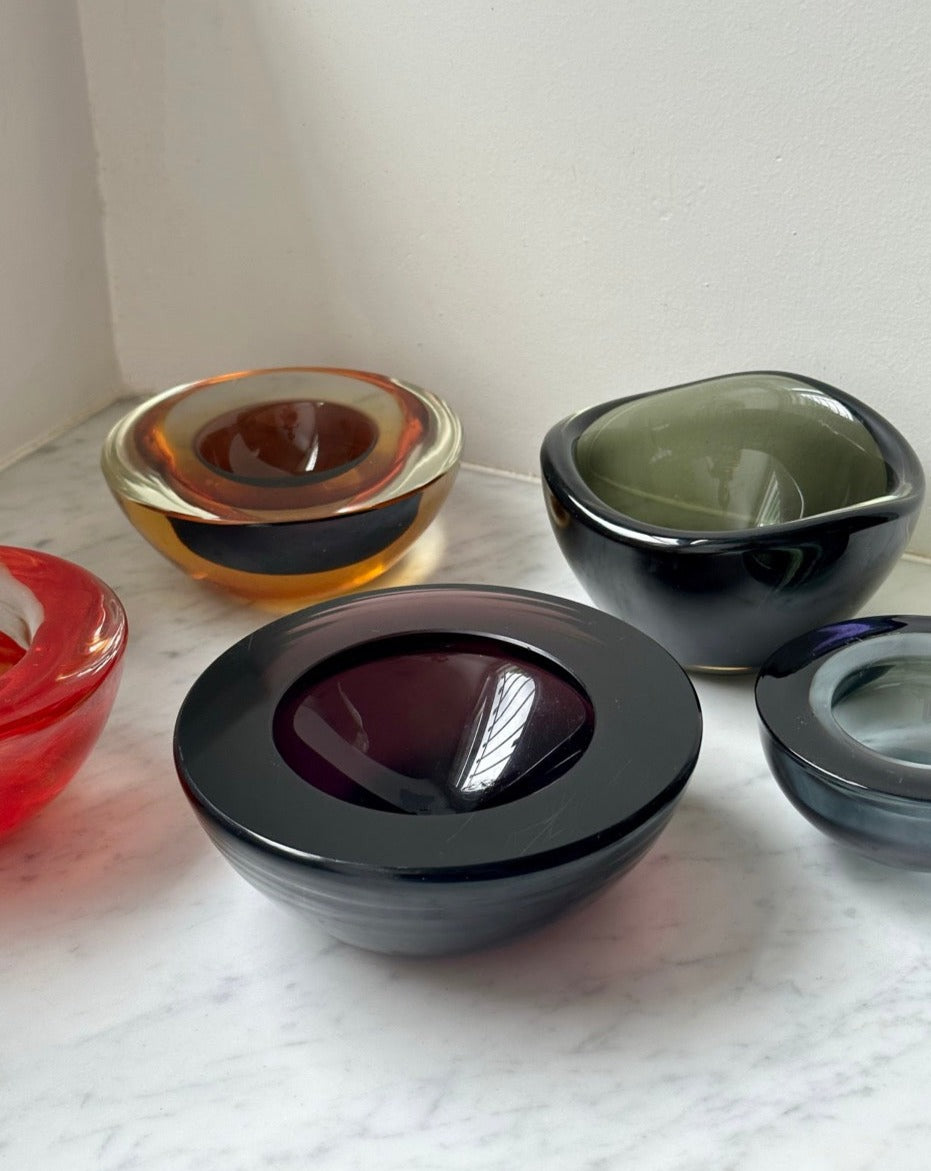 Four Scandanavian Glass Bowls