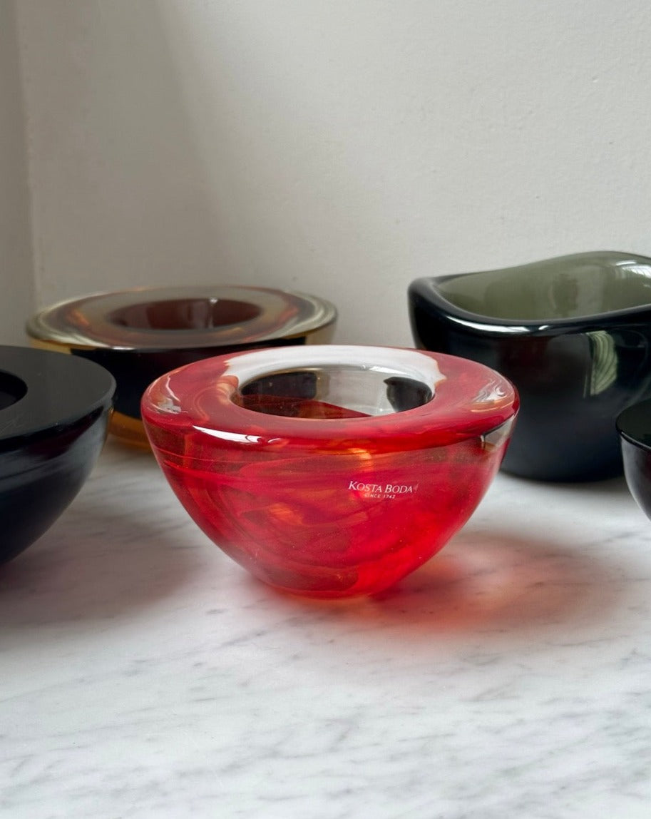 Four Scandanavian Glass Bowls