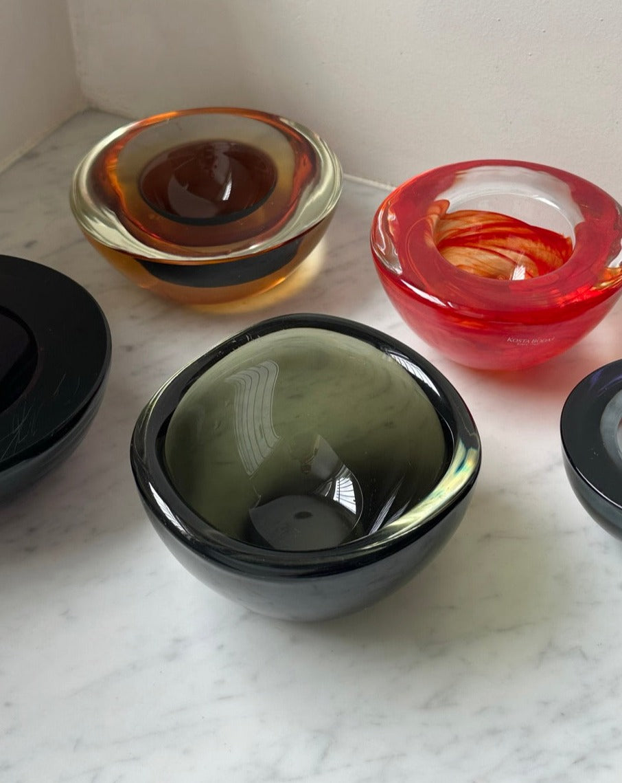 Four Scandanavian Glass Bowls