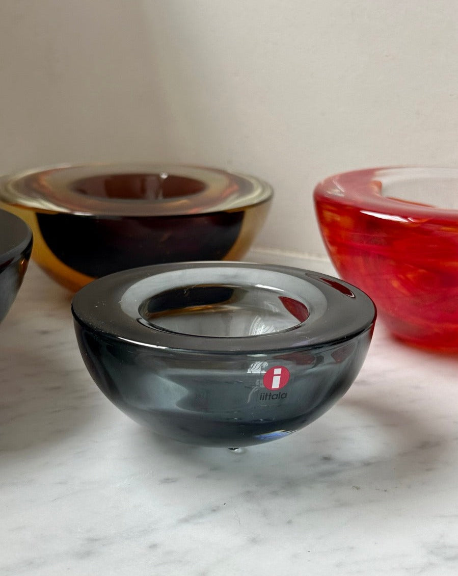 Four Scandanavian Glass Bowls