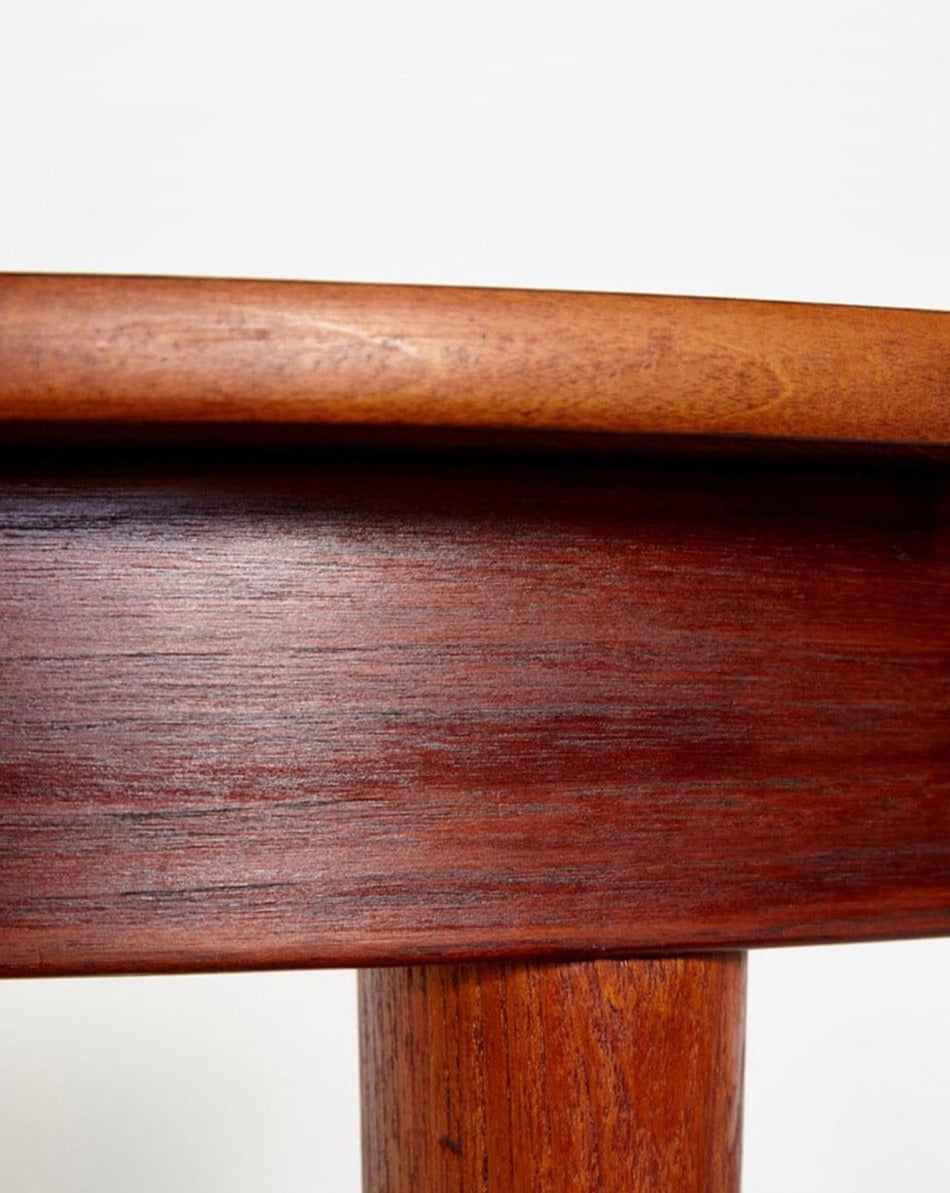 Round Teak Dining Table by Illums Bolighus, Denmark, 1960s