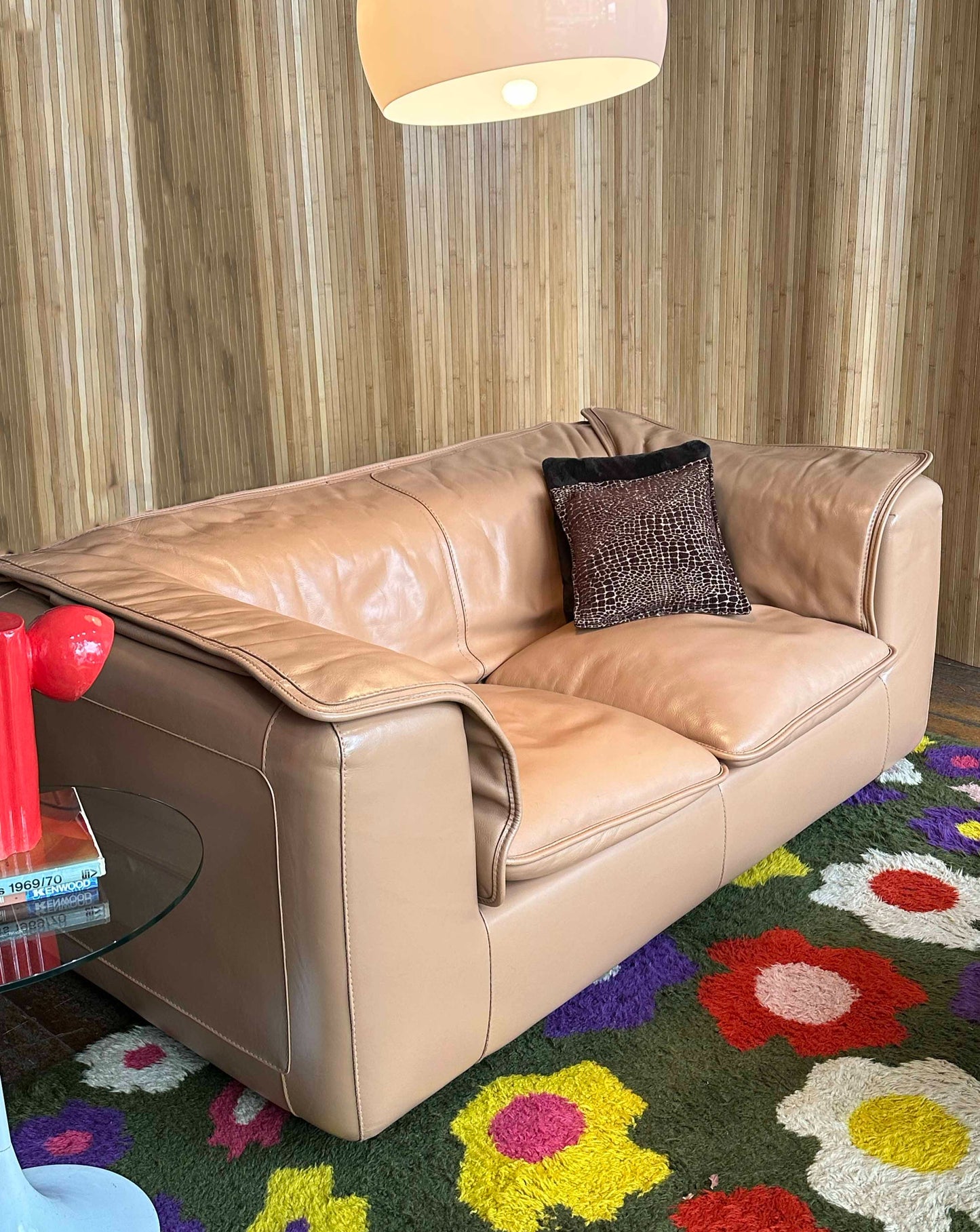 Italian Leather 2 Seater Sofa