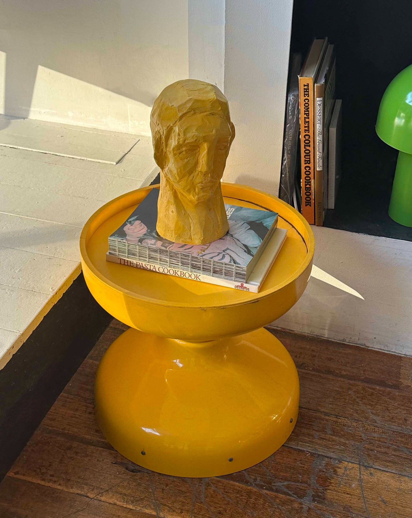 Yellow Head Sculpture by Juyeon Ceramics