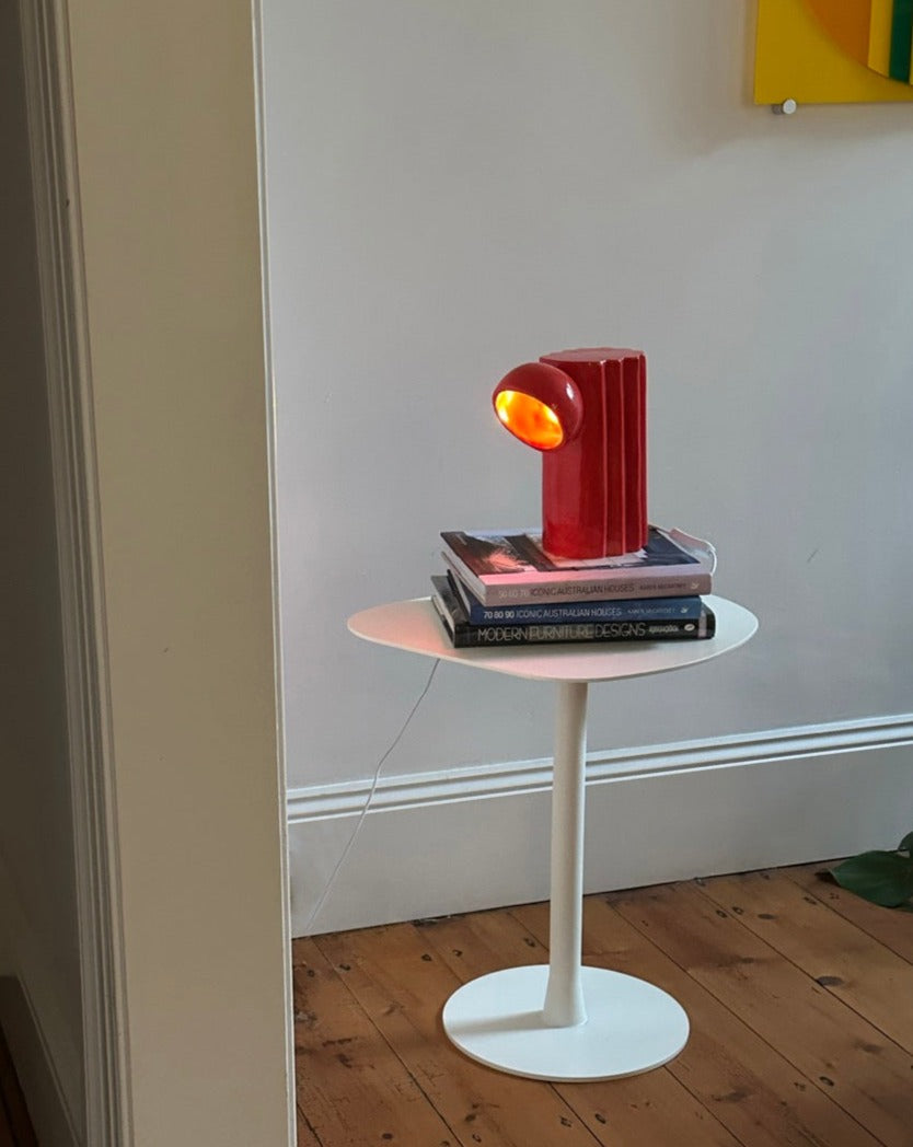Red Ceramic Lamp