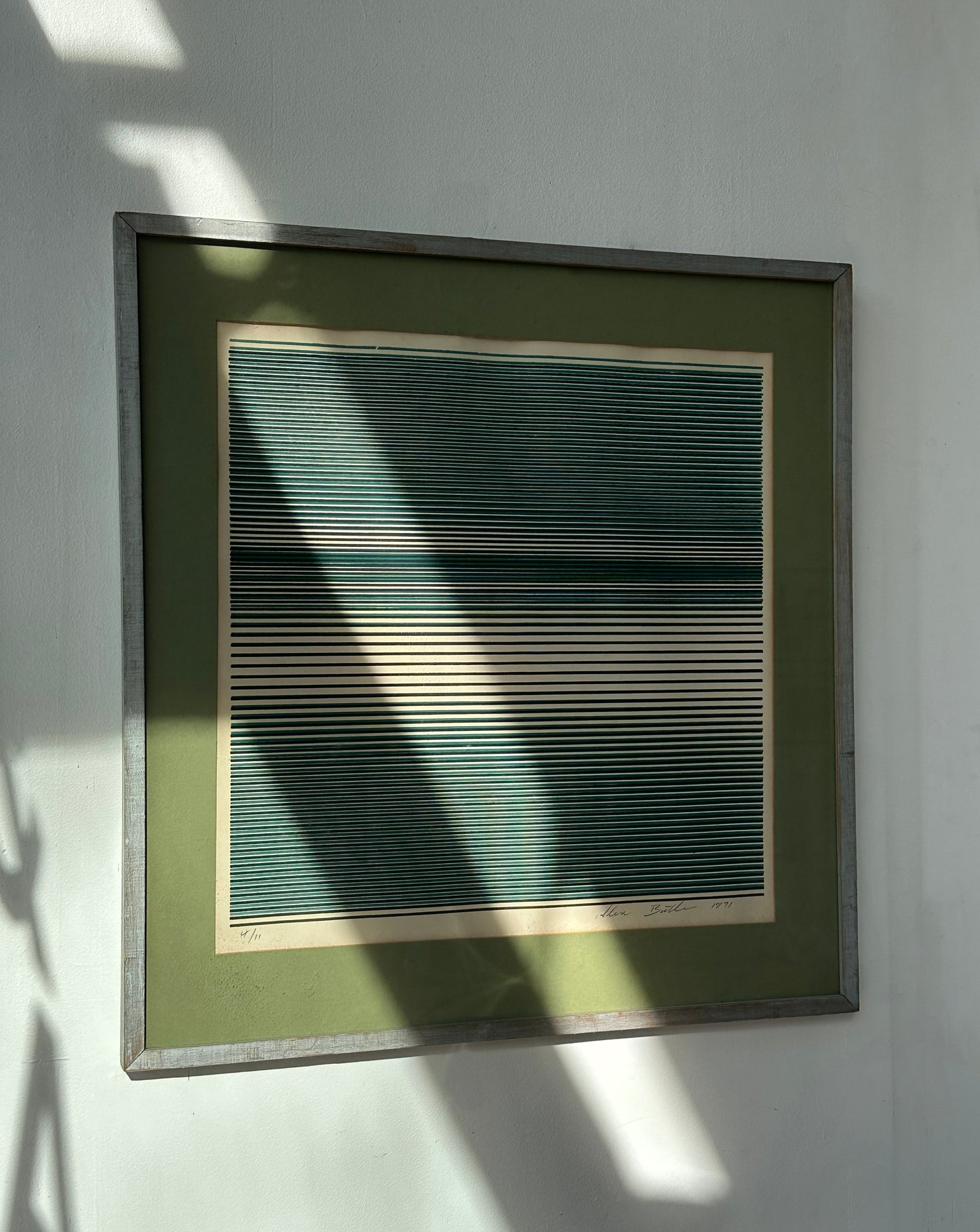 Screenprint by Alex Butler, 1971