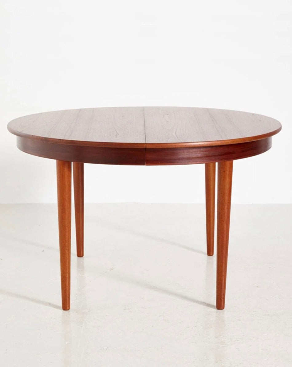 Round Teak Dining Table by Illums Bolighus, Denmark, 1960s