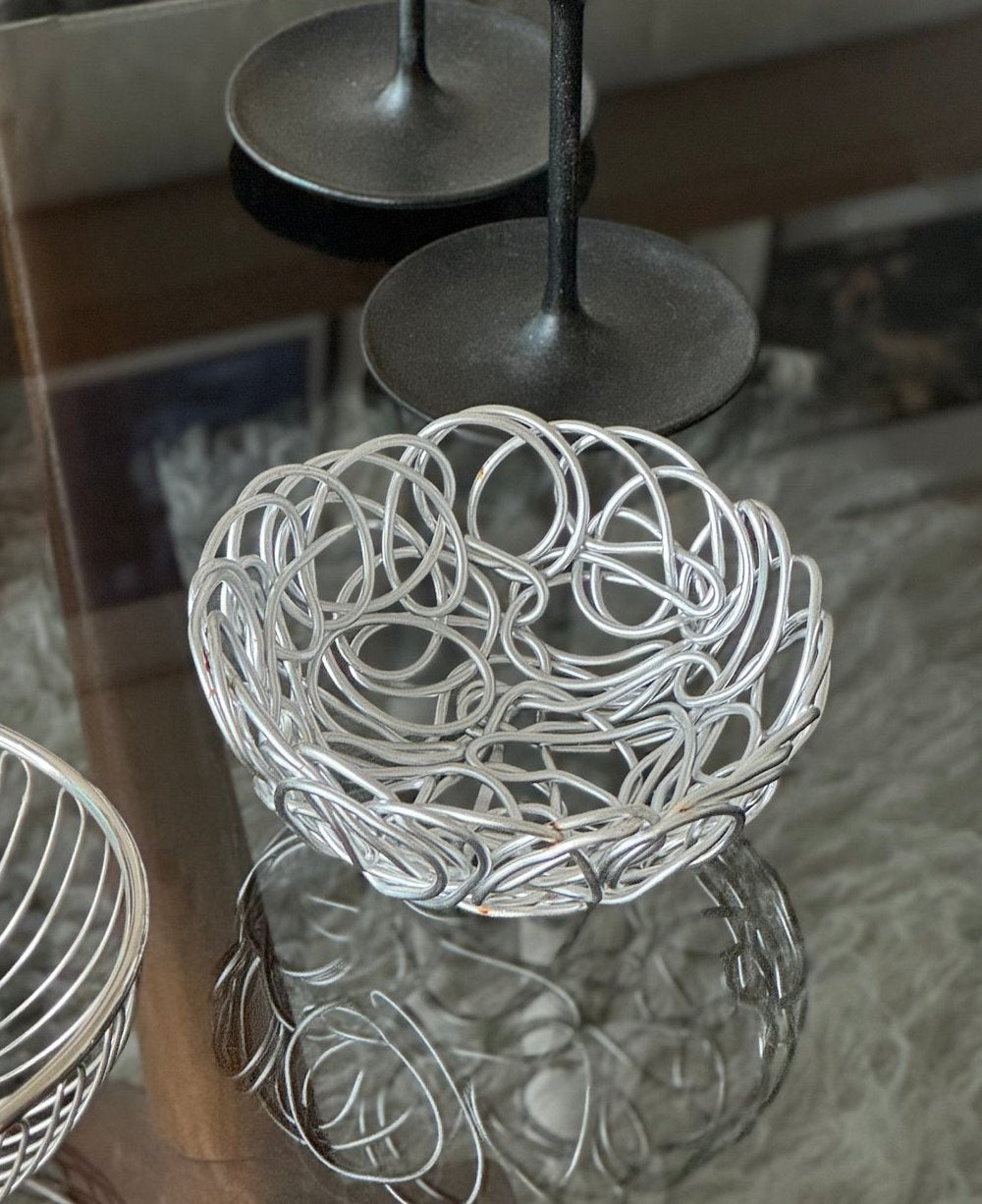 Vintage Alessi 'Nuvem' Wire Basket