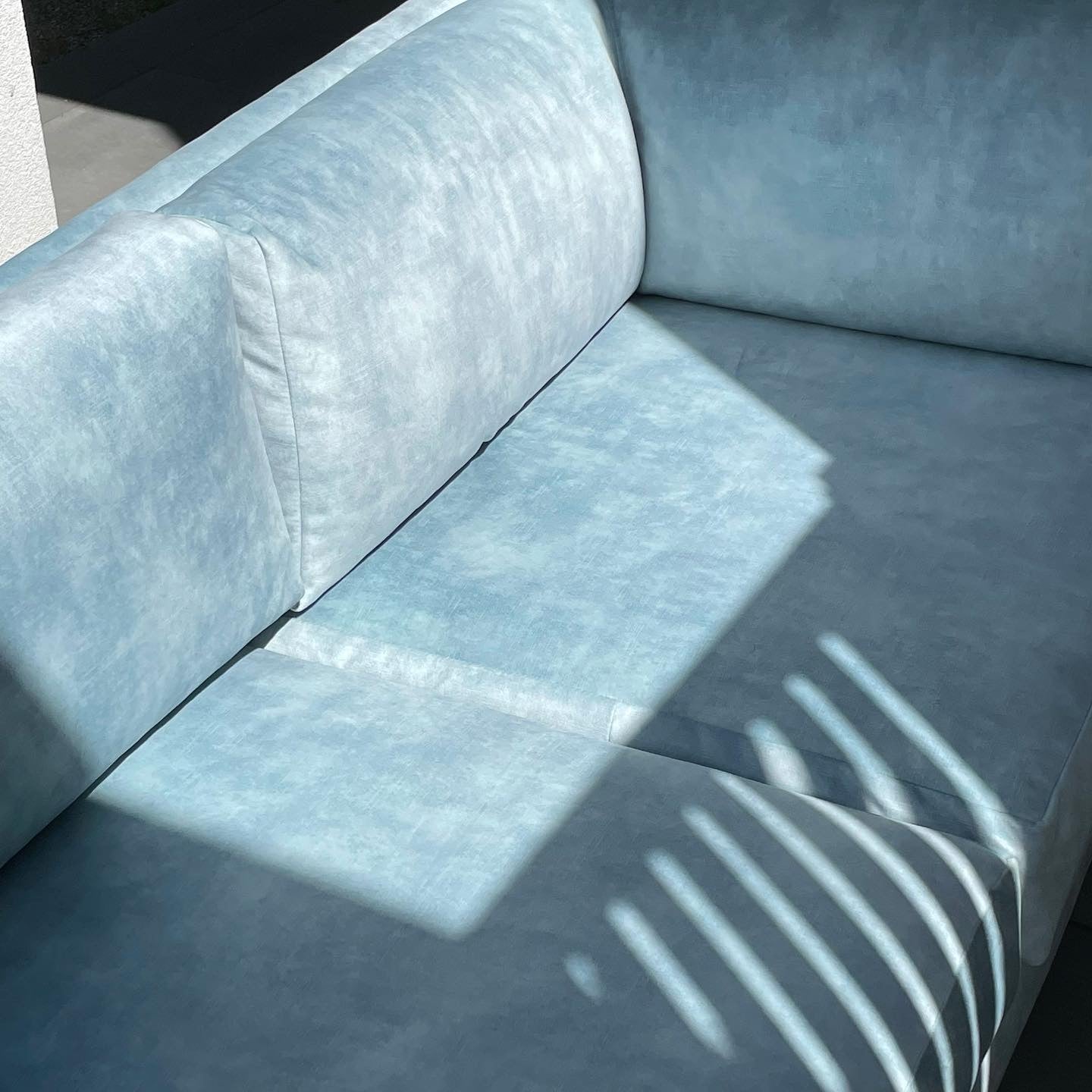 Powder Blue Velvet Lounge