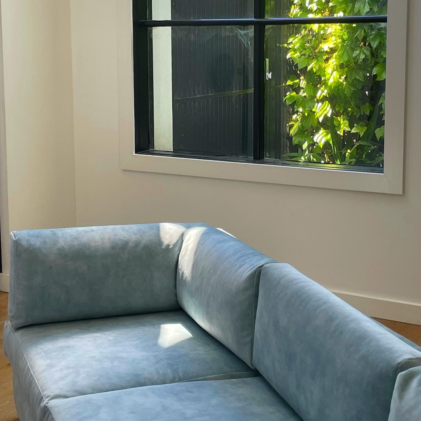 Powder Blue Velvet Lounge