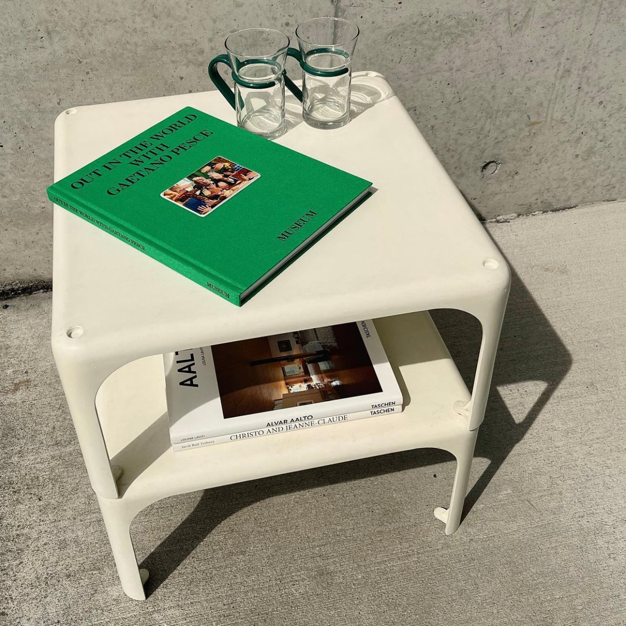 Demetrio 45 by Vico Magistretti Stacking Tables (pair)