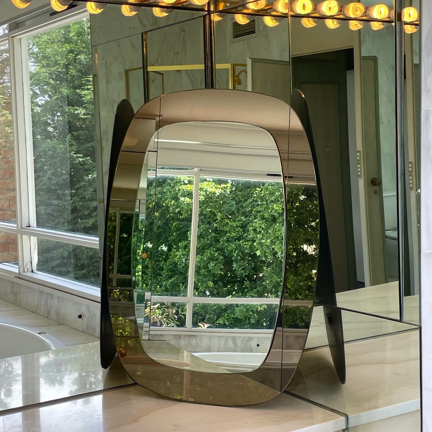 Mid Century Italian Wall Mirror