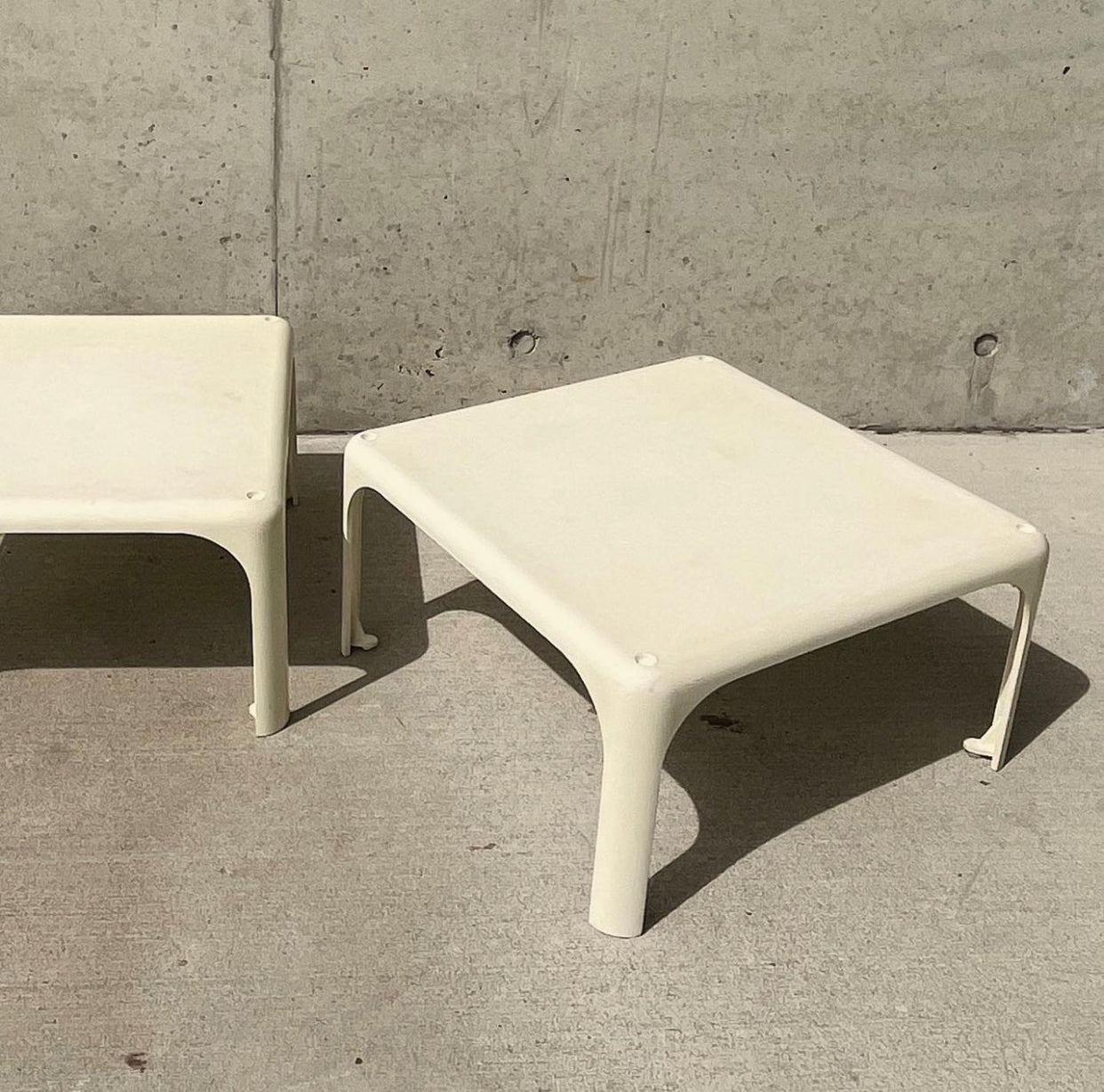 Demetrio 45 by Vico Magistretti Stacking Tables (pair)