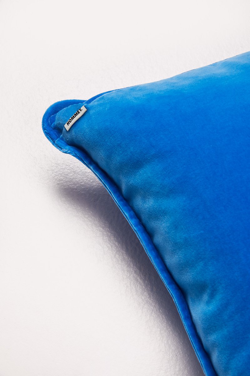Velvet Cushion - Blue Lagoon