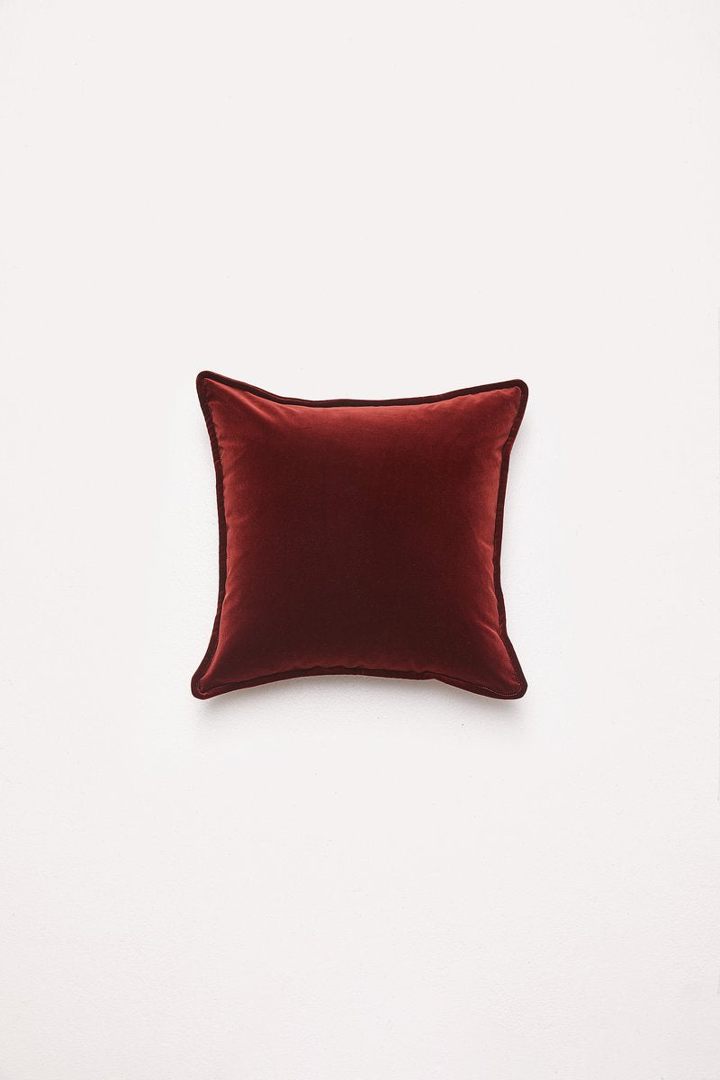 Velvet Cushion - Cognac