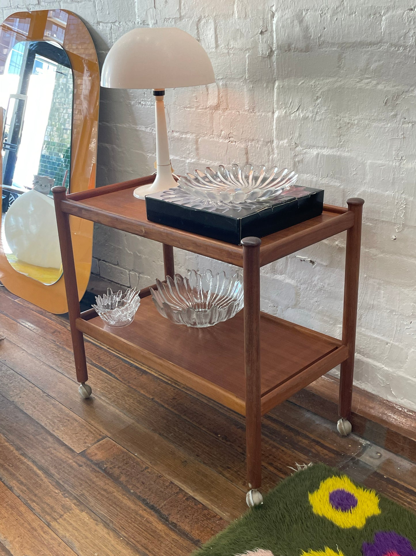 Teak Bar Trolley