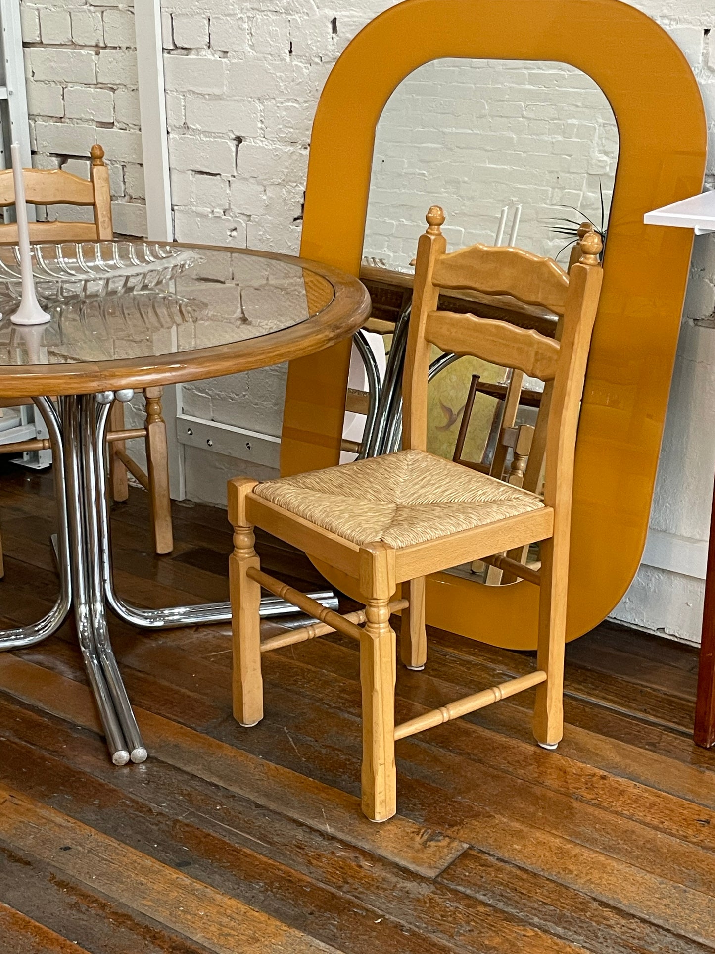 Ladderback Rush Dining Chairs (set of 4)
