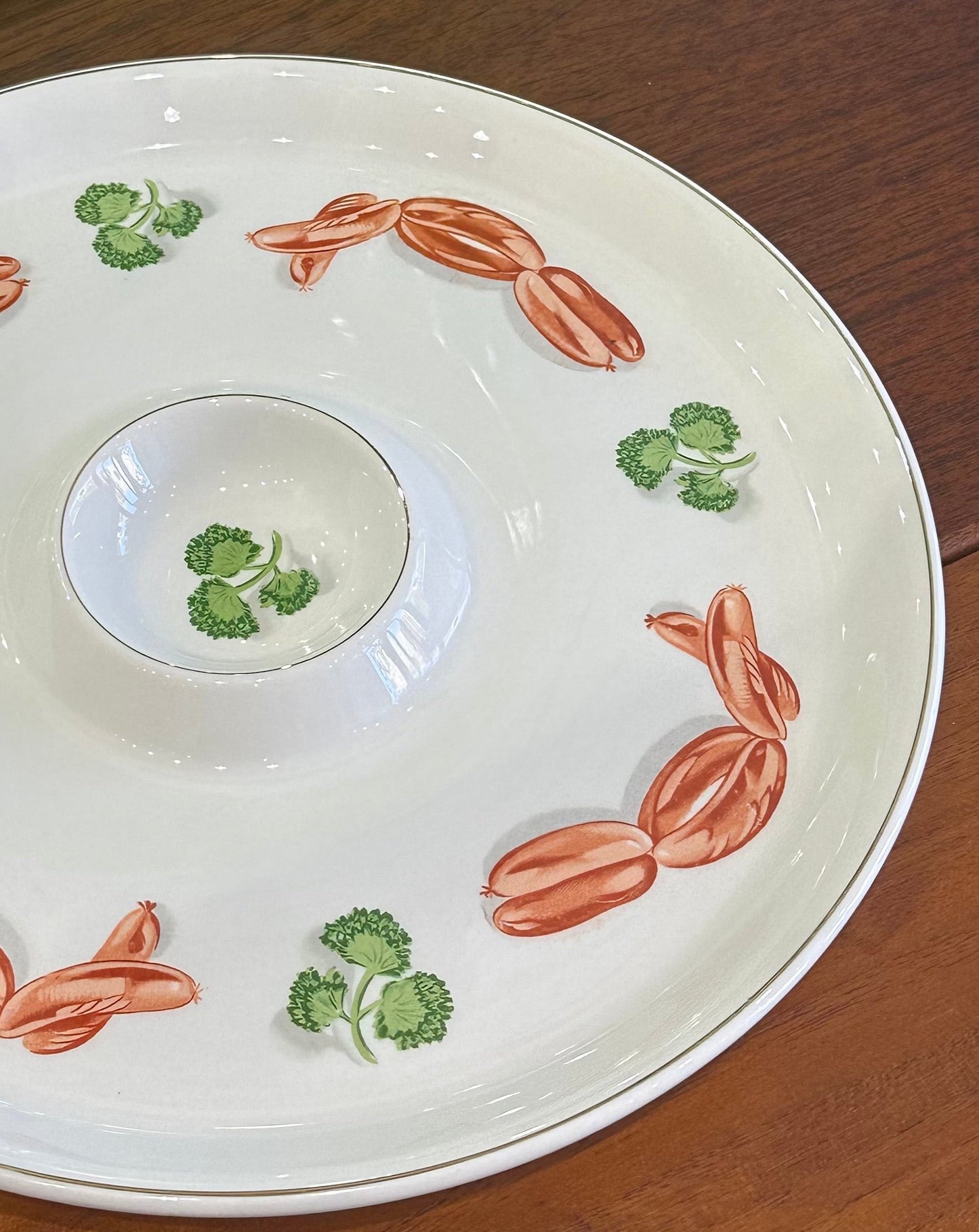 Vintage World's Finest Ironstone Ovenproof Dipping Plate