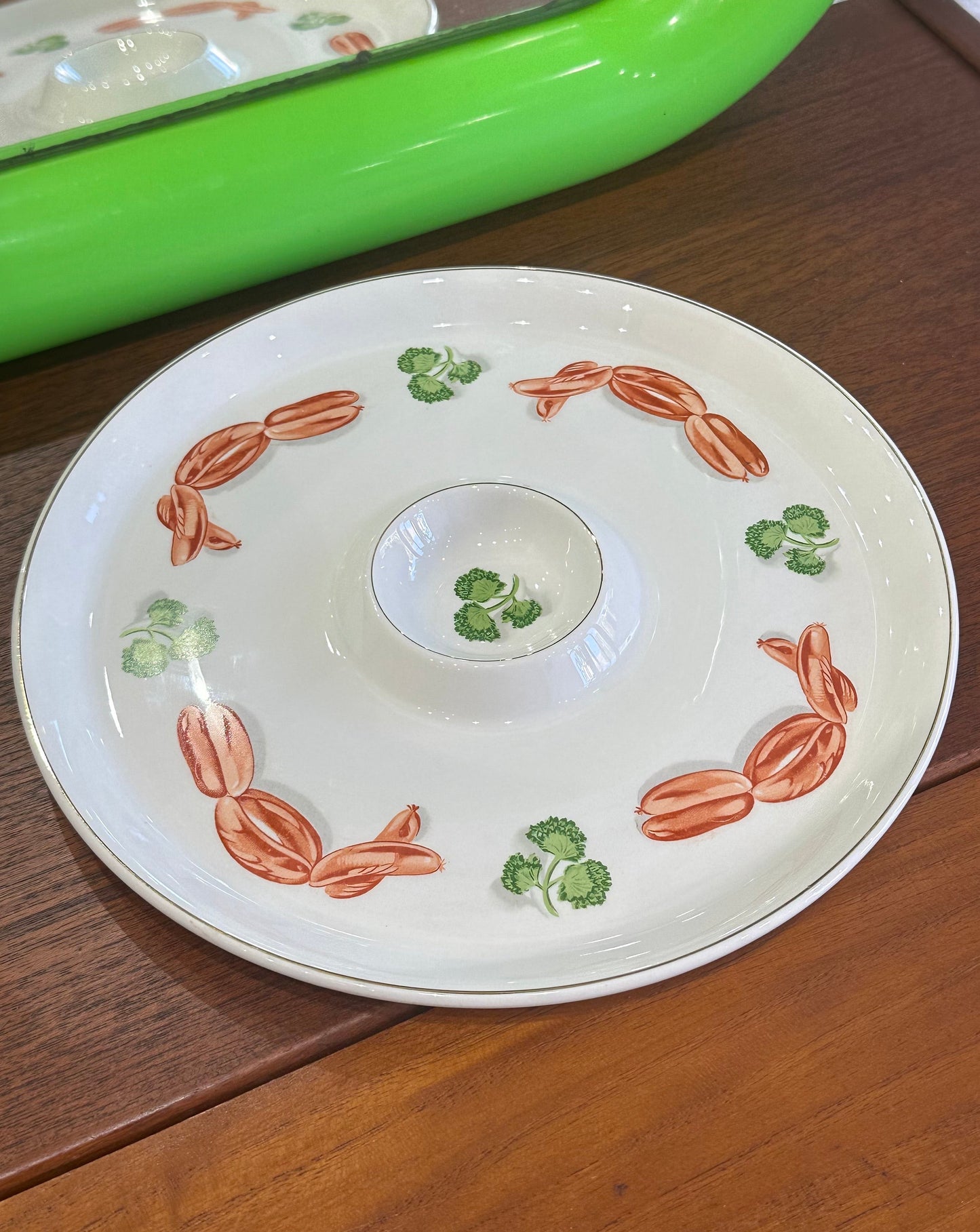 Vintage World's Finest Ironstone Ovenproof Dipping Plate
