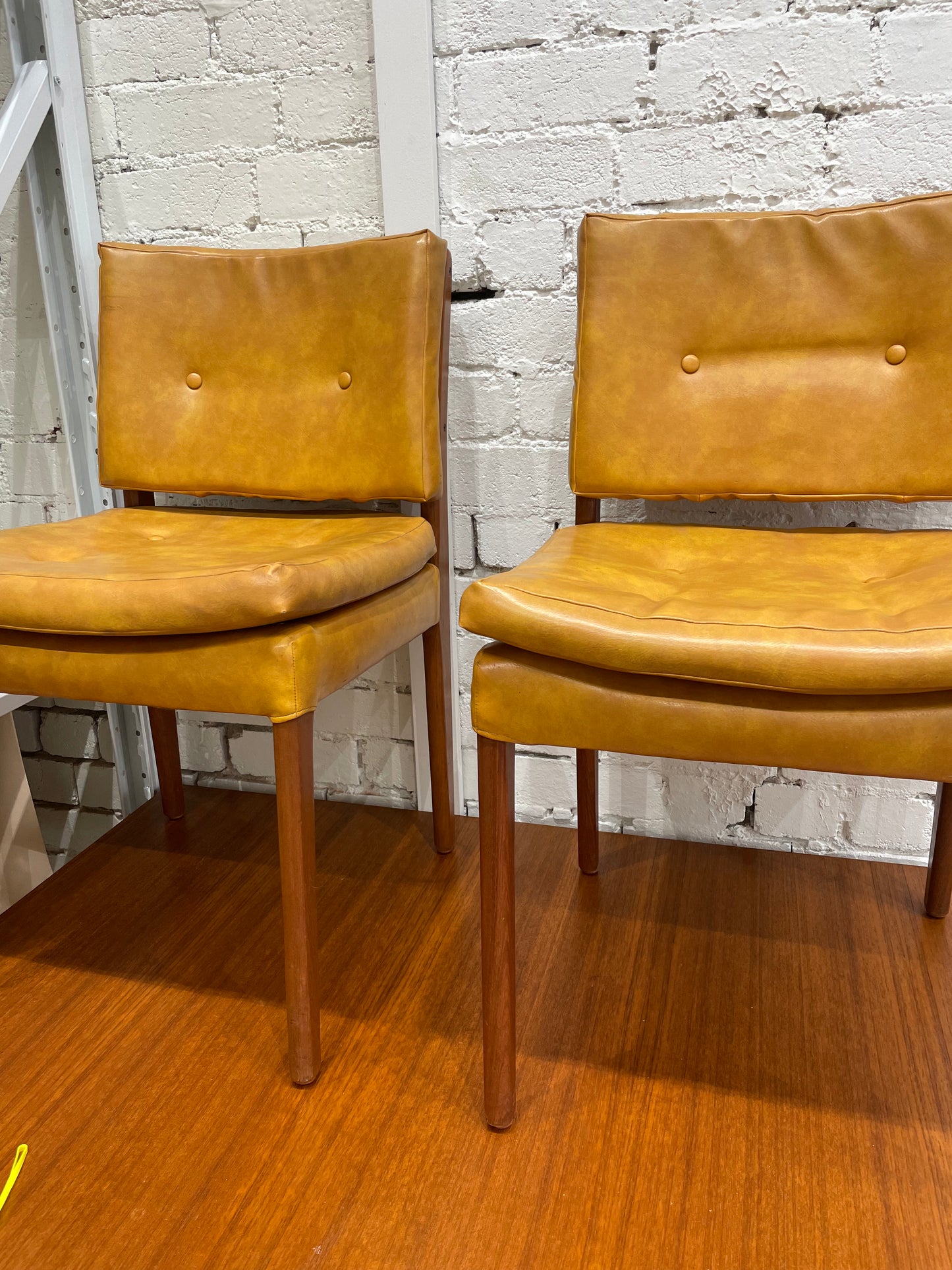 Seven Piece Vintage Teak Dining Setting