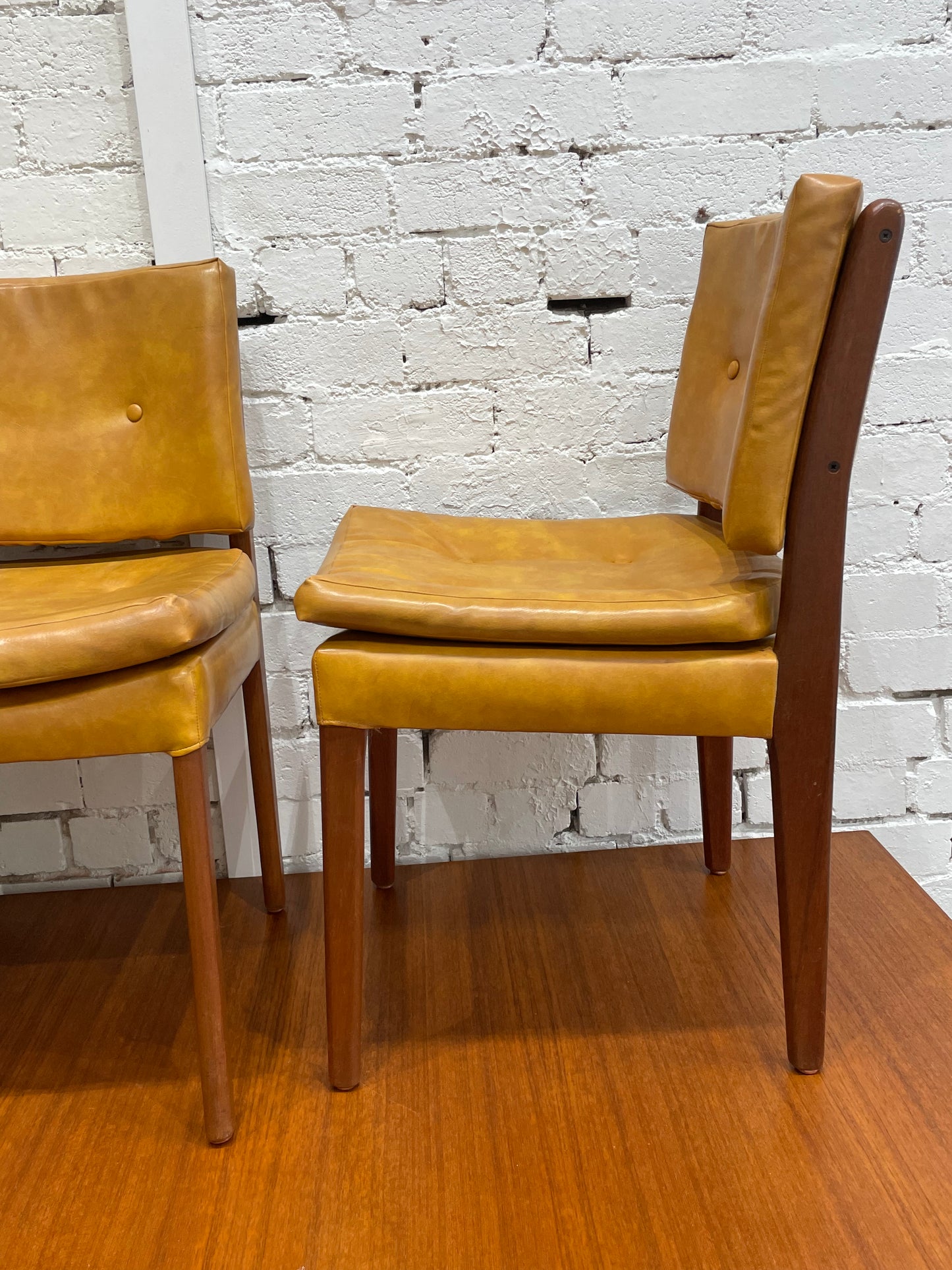 Seven Piece Vintage Teak Dining Setting