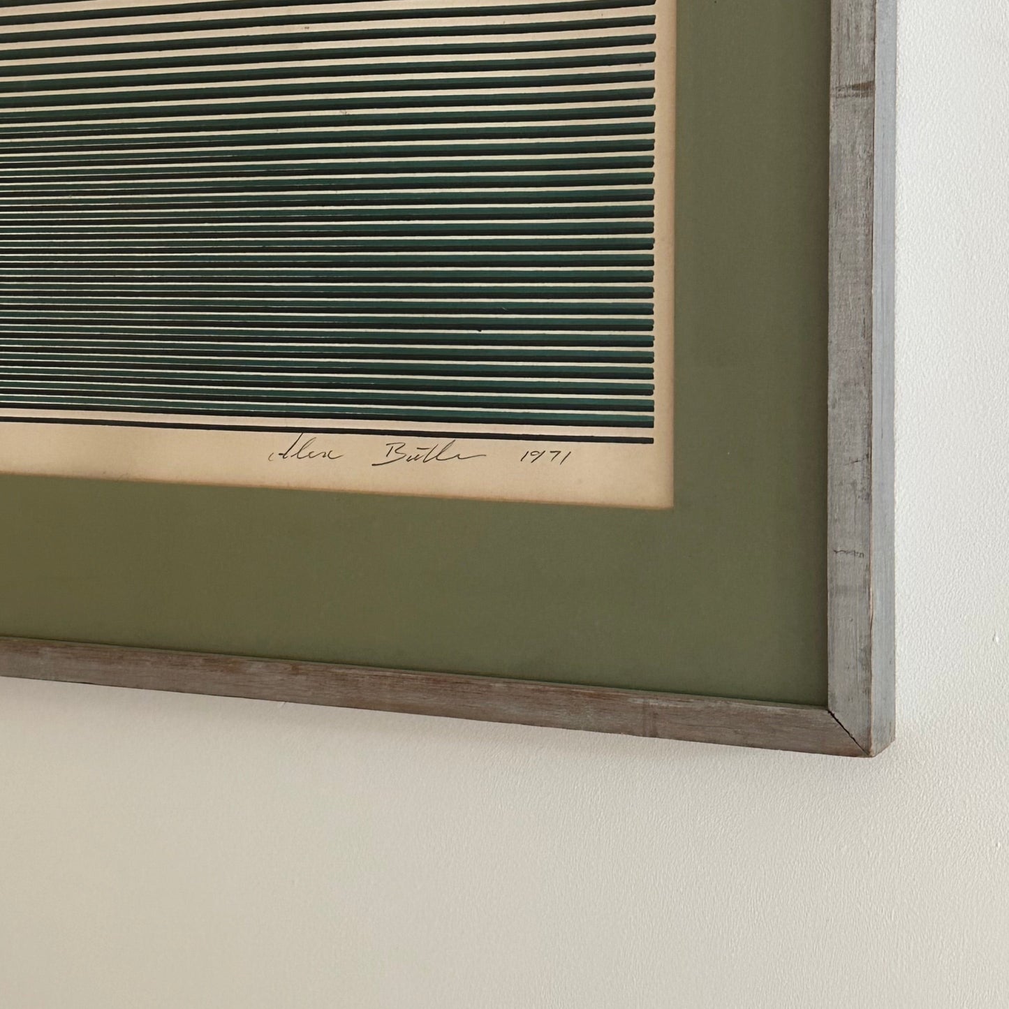Screenprint by Alex Butler, 1971