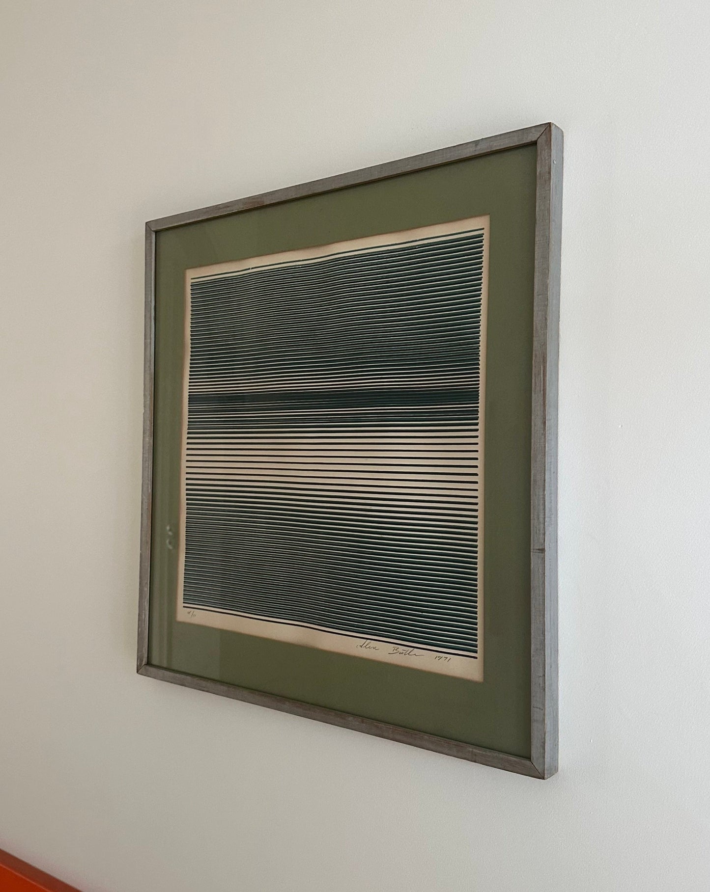Screenprint by Alex Butler, 1971