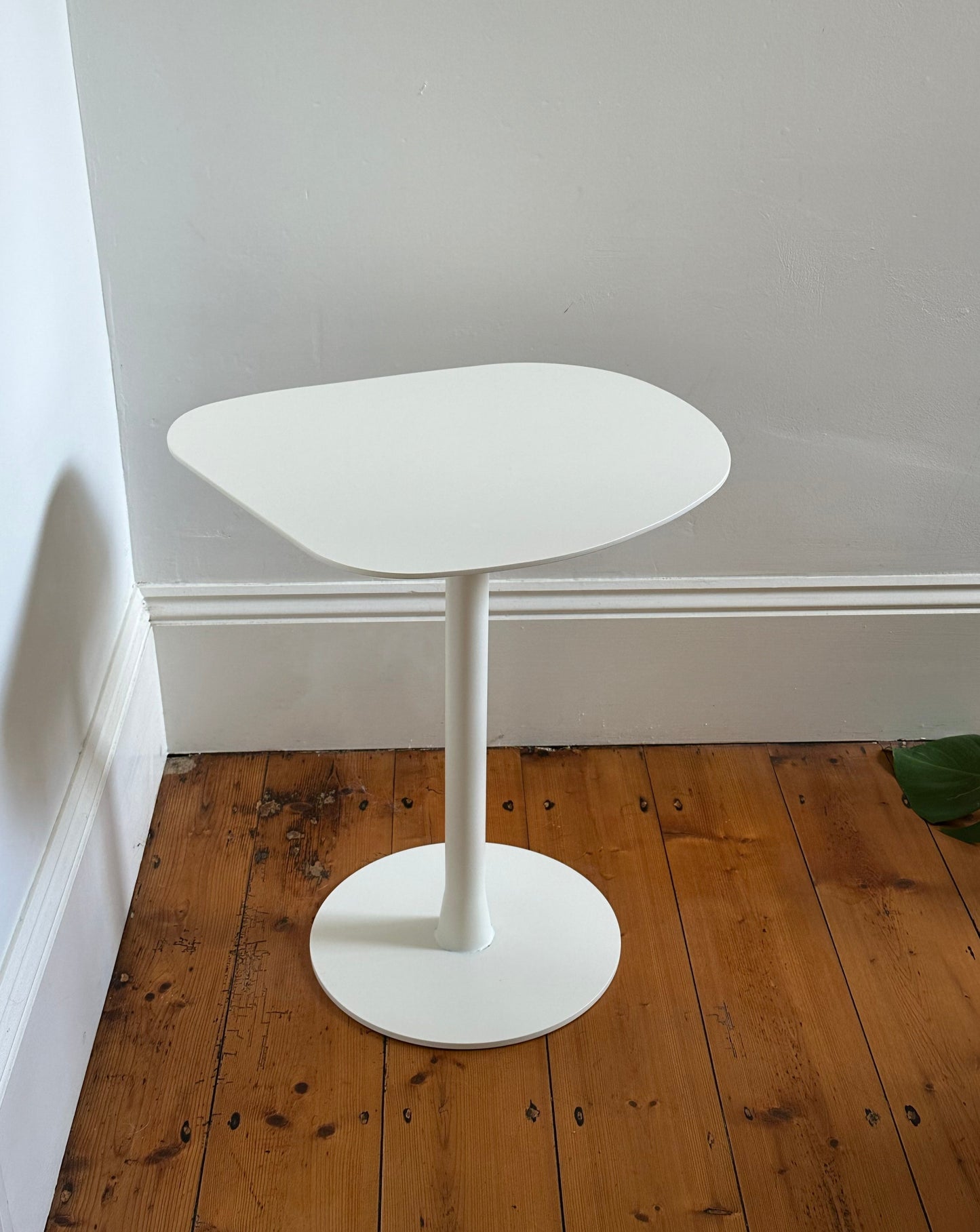 White tulip side table