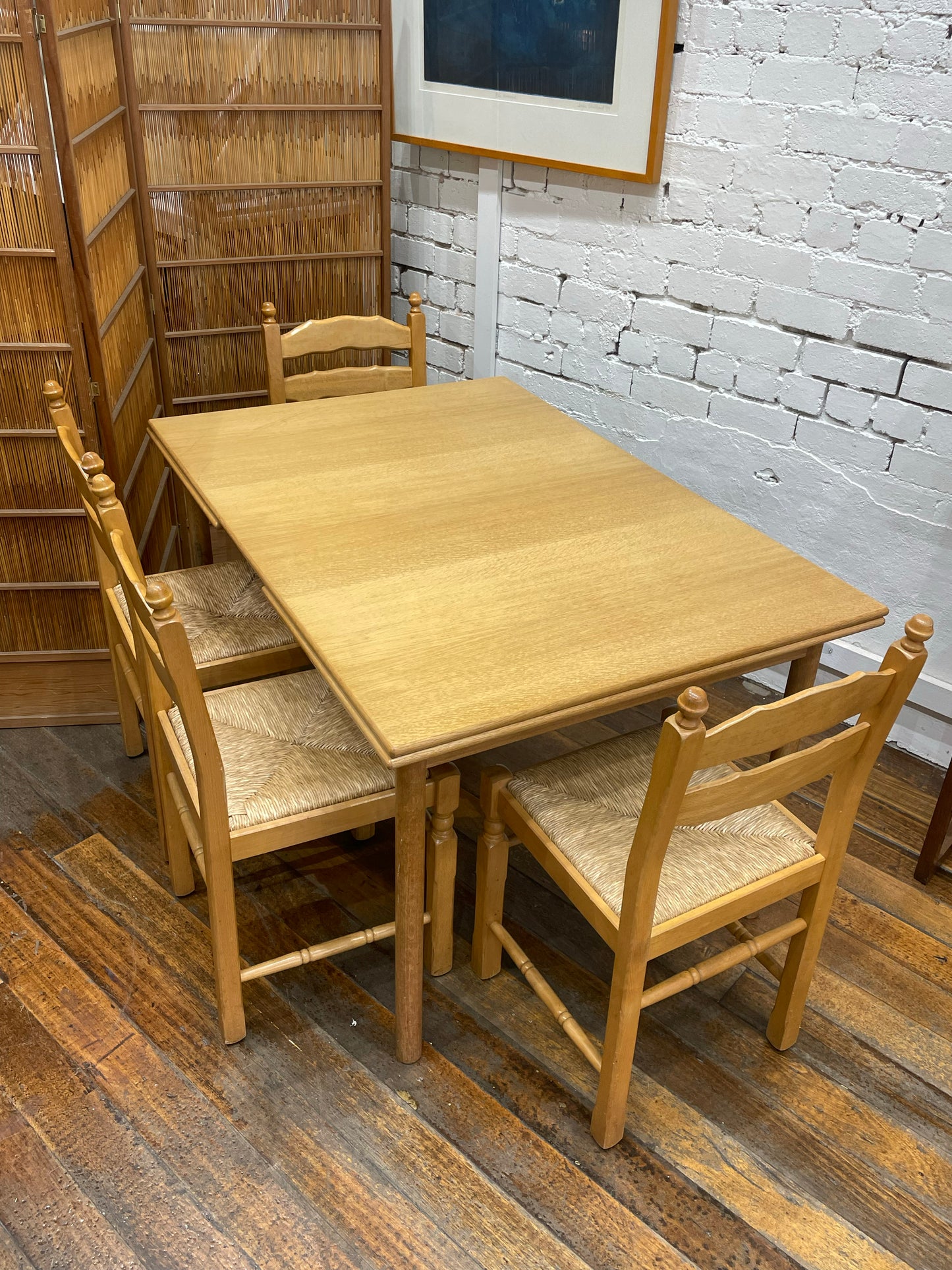 Scandinavian Oak Dining Set