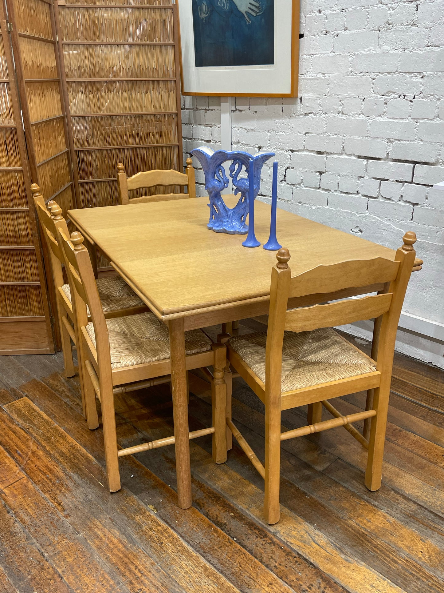 Scandinavian Oak Dining Set