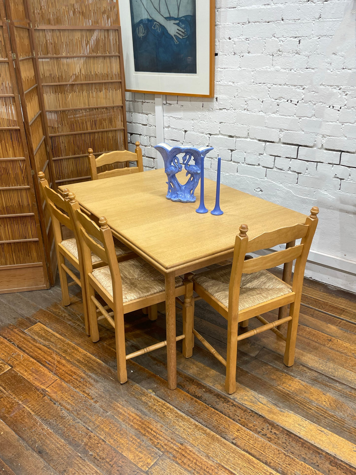 Scandinavian Oak Dining Set