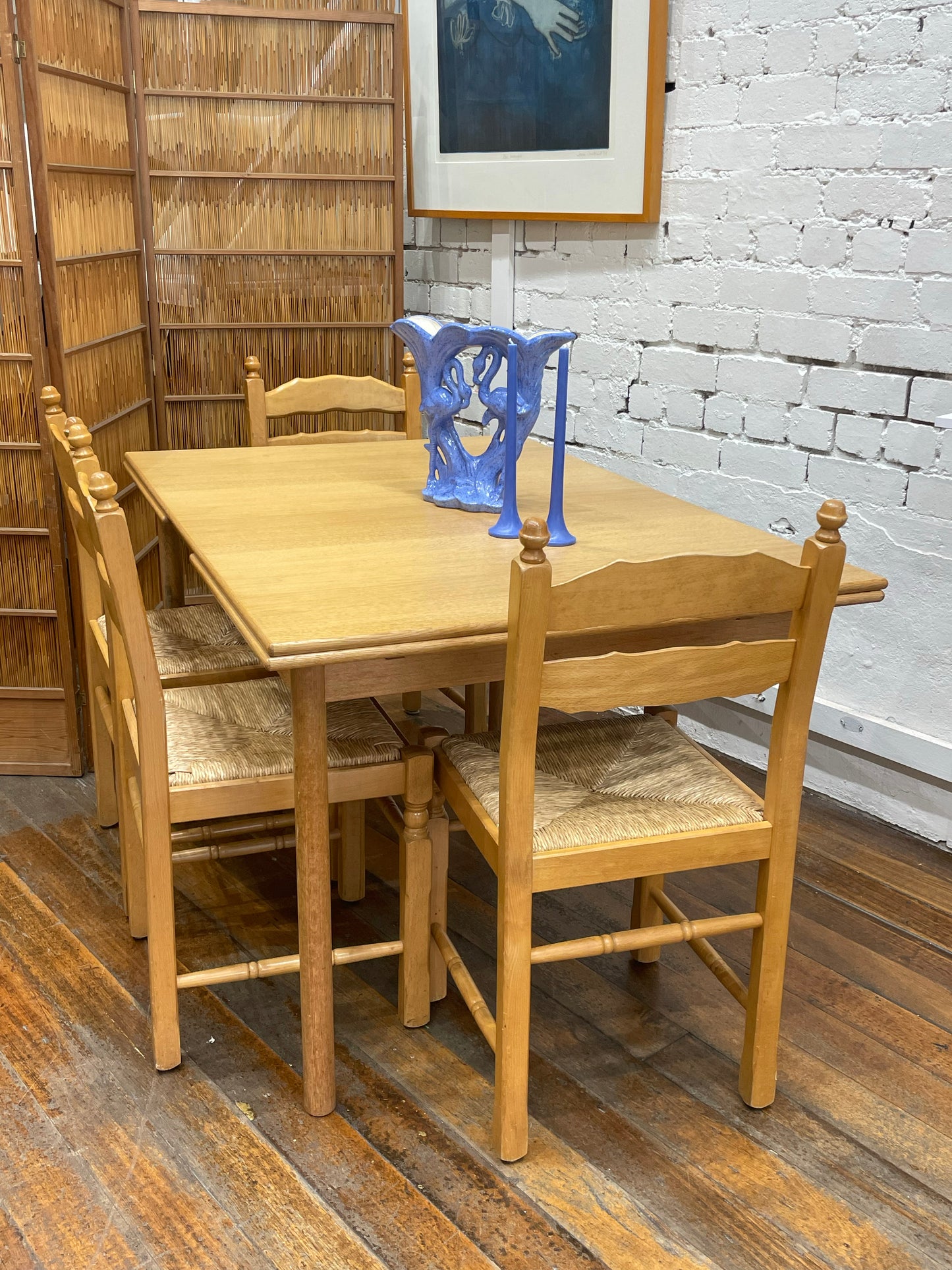 Scandinavian Oak Dining Set