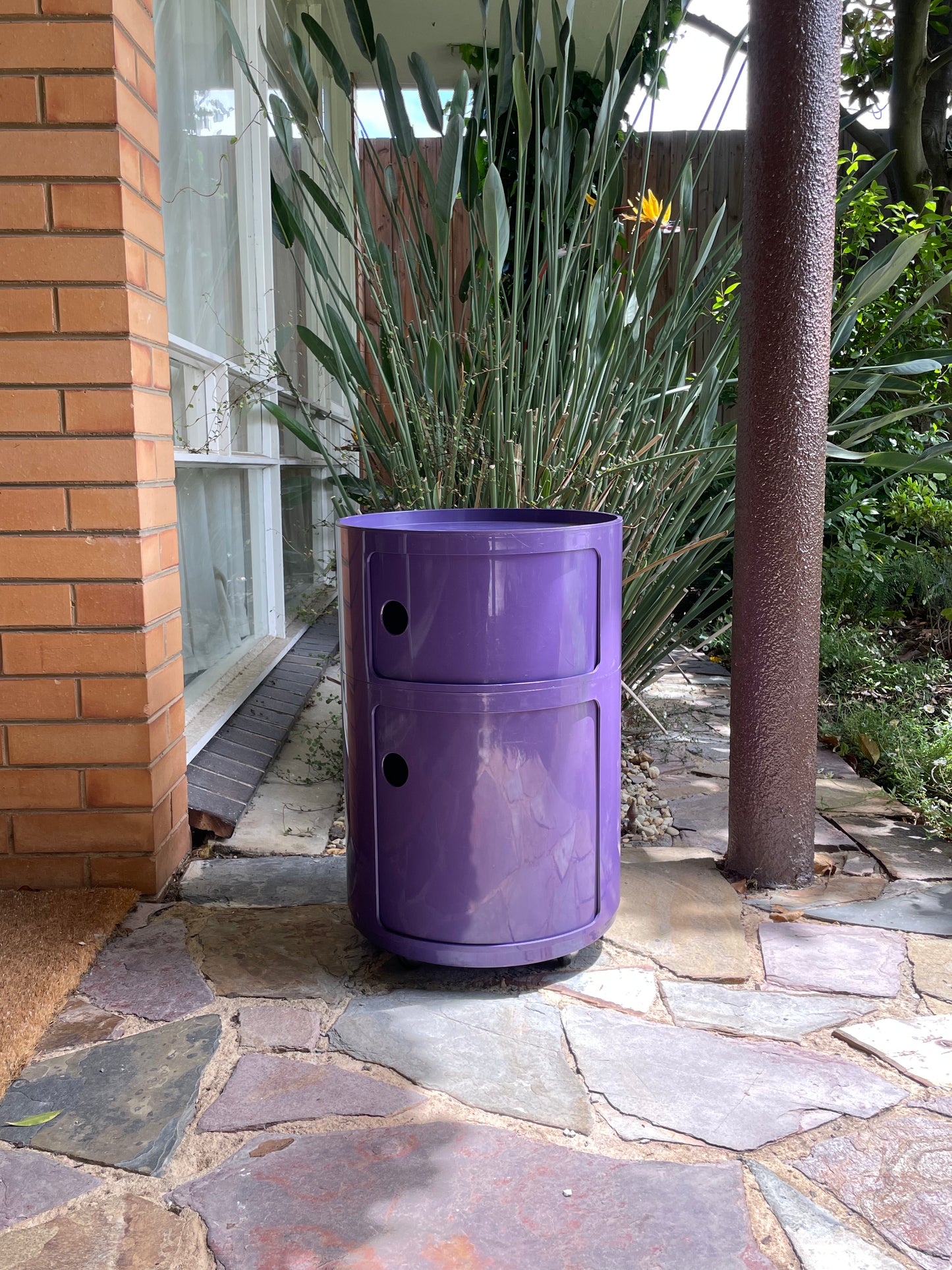 Kartell Componibili 2 Drawer Storage Unit in purple