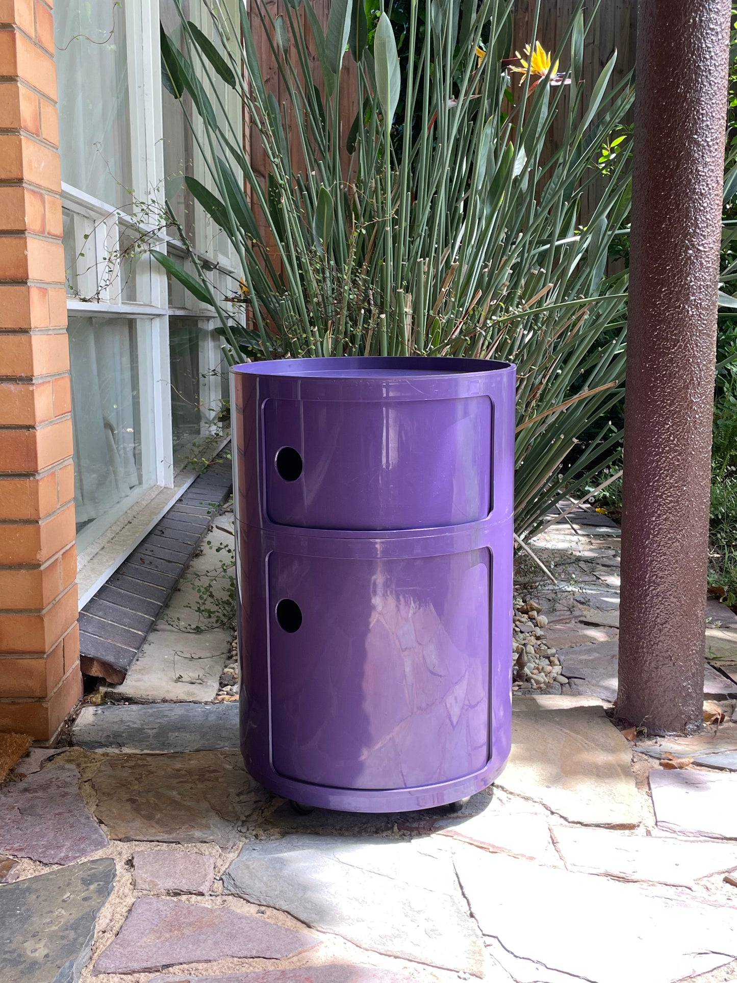 Kartell Componibili 2 Drawer Storage Unit in purple