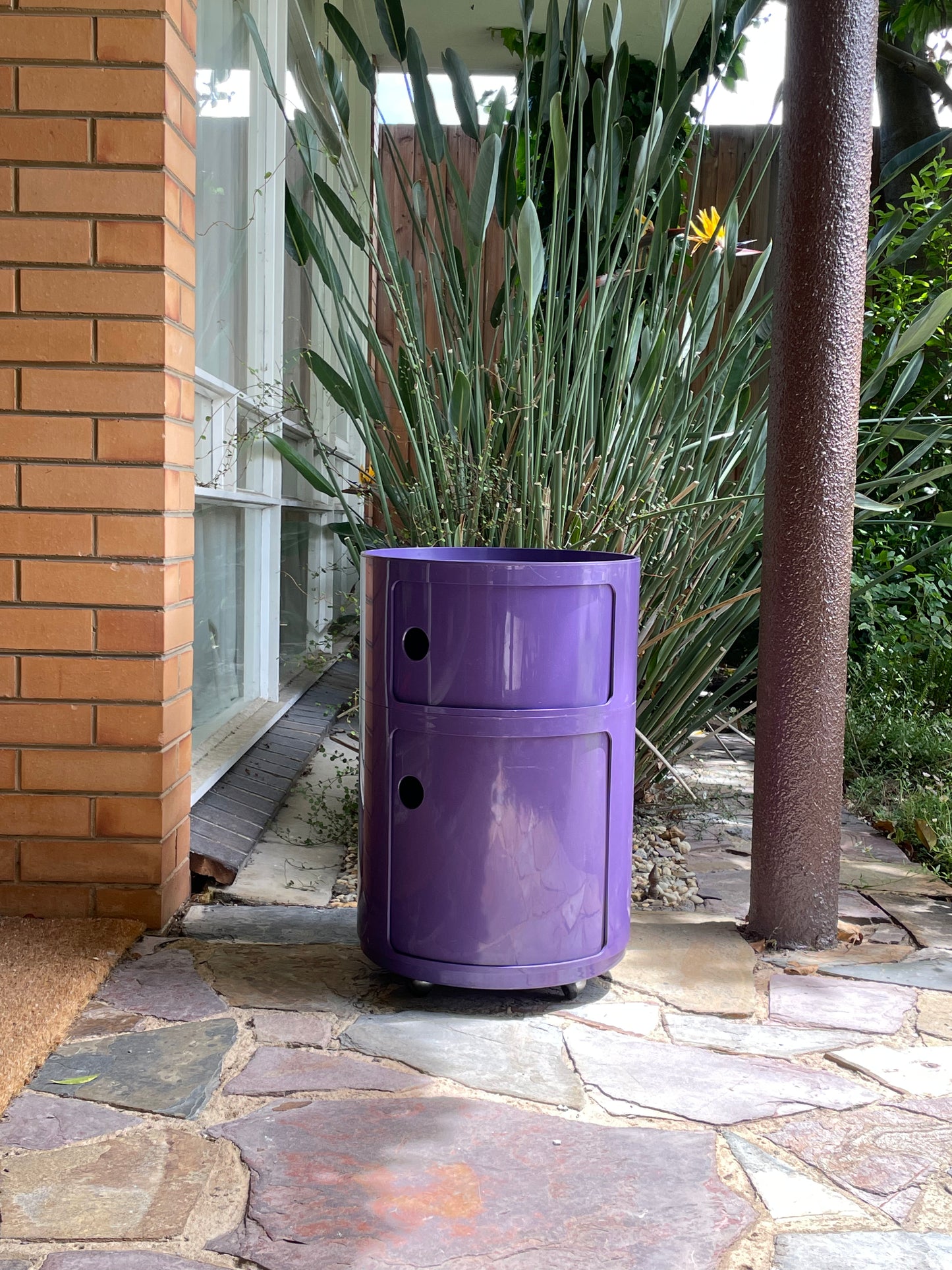 Kartell Componibili 2 Drawer Storage Unit in purple