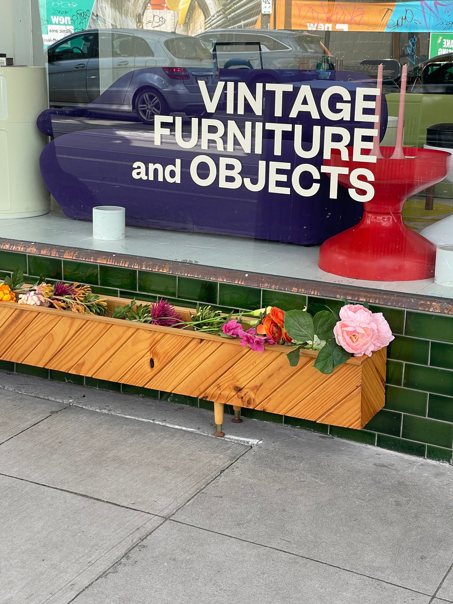 Large Mid Century Planter Box