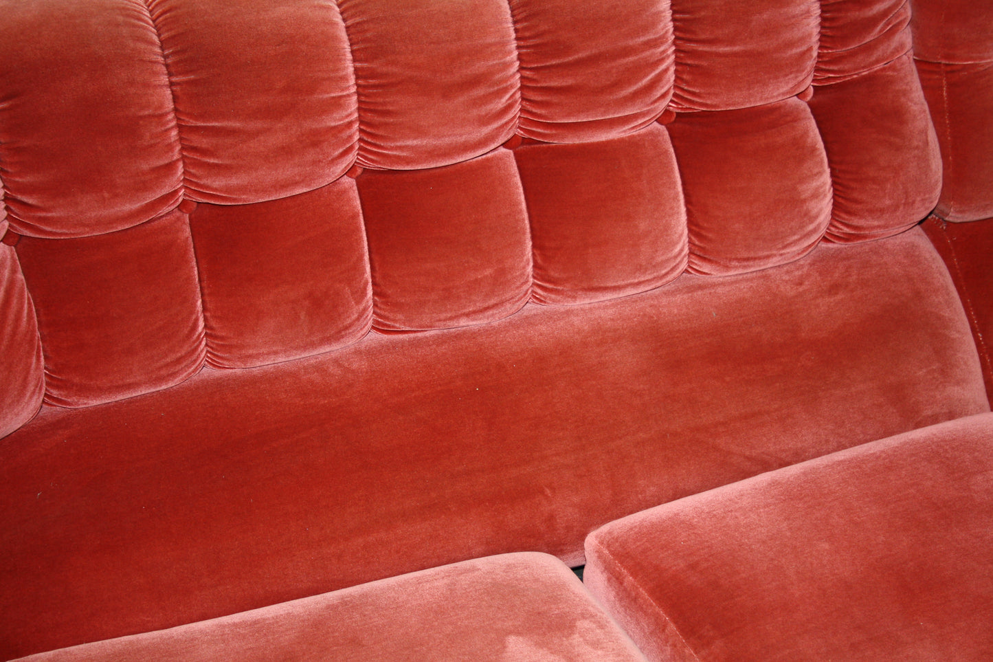 Pink Velvet Modular Sofa
