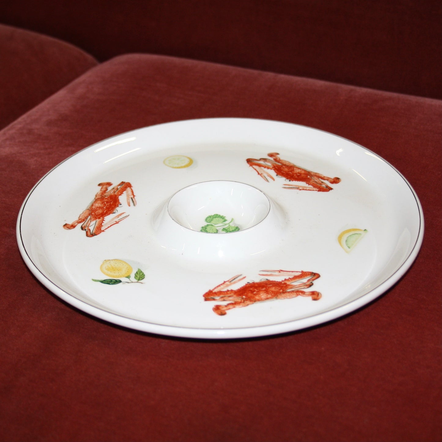 Vintage World's Finest Ironstone Ovenproof Dipping Plate