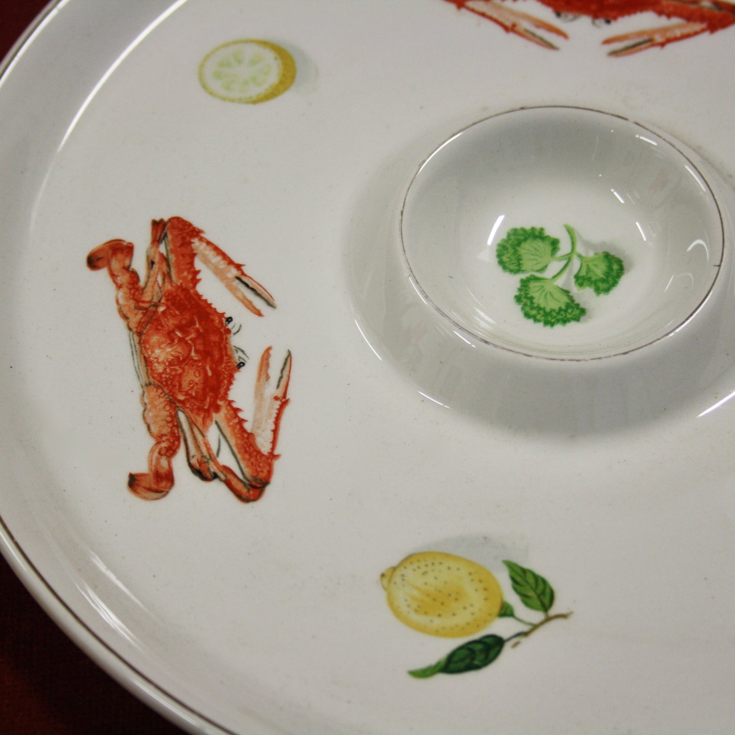 Vintage World's Finest Ironstone Ovenproof Dipping Plate