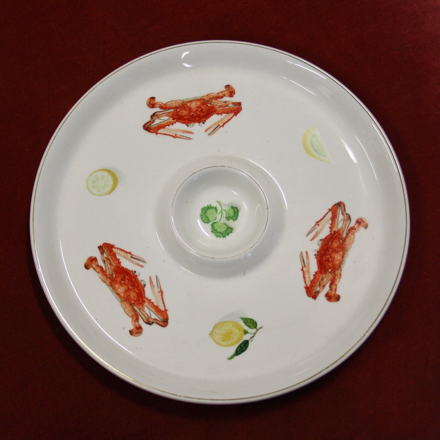 Vintage World's Finest Ironstone Ovenproof Dipping Plate