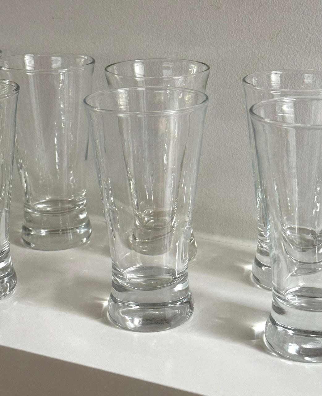 Set of 6 Wide Stem Glasses