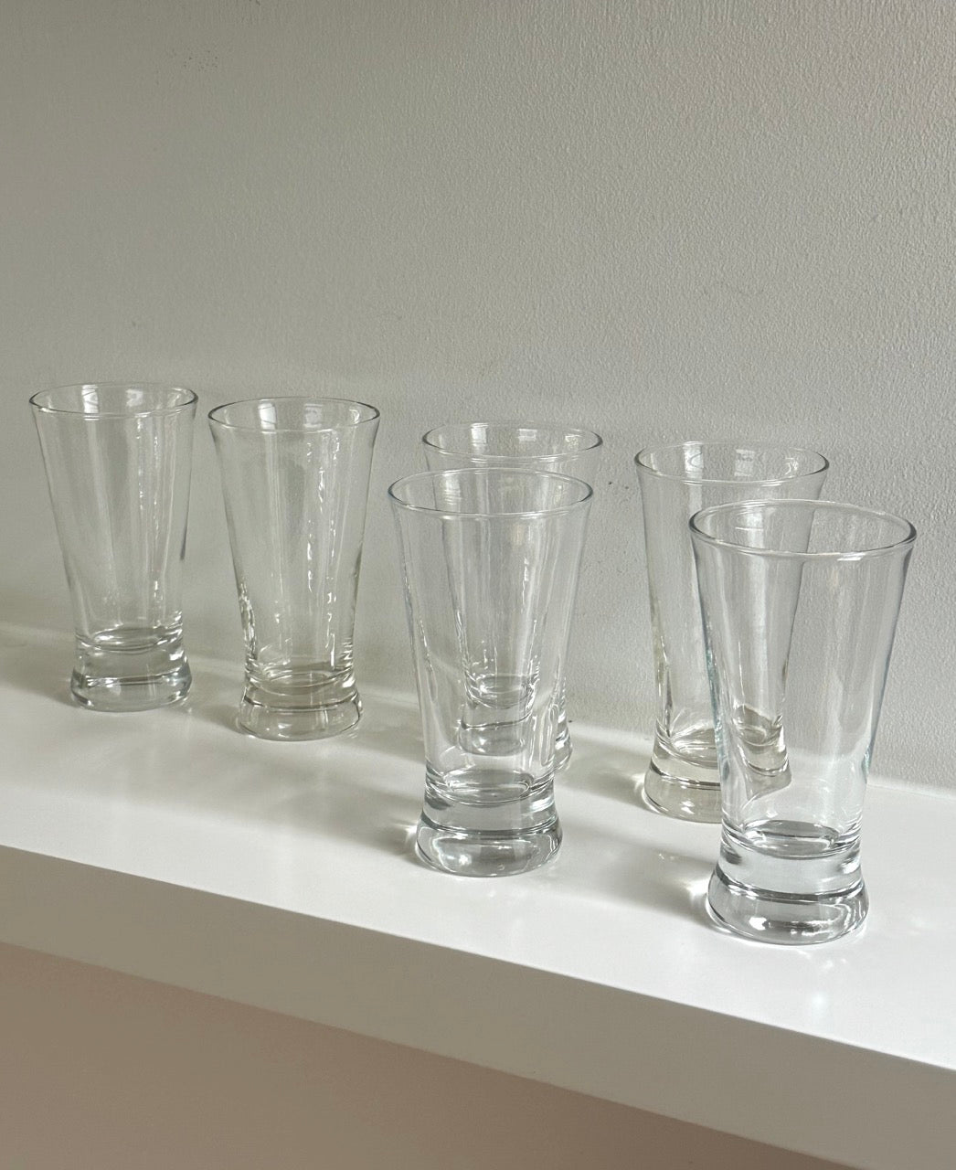 Set of 6 Wide Stem Glasses