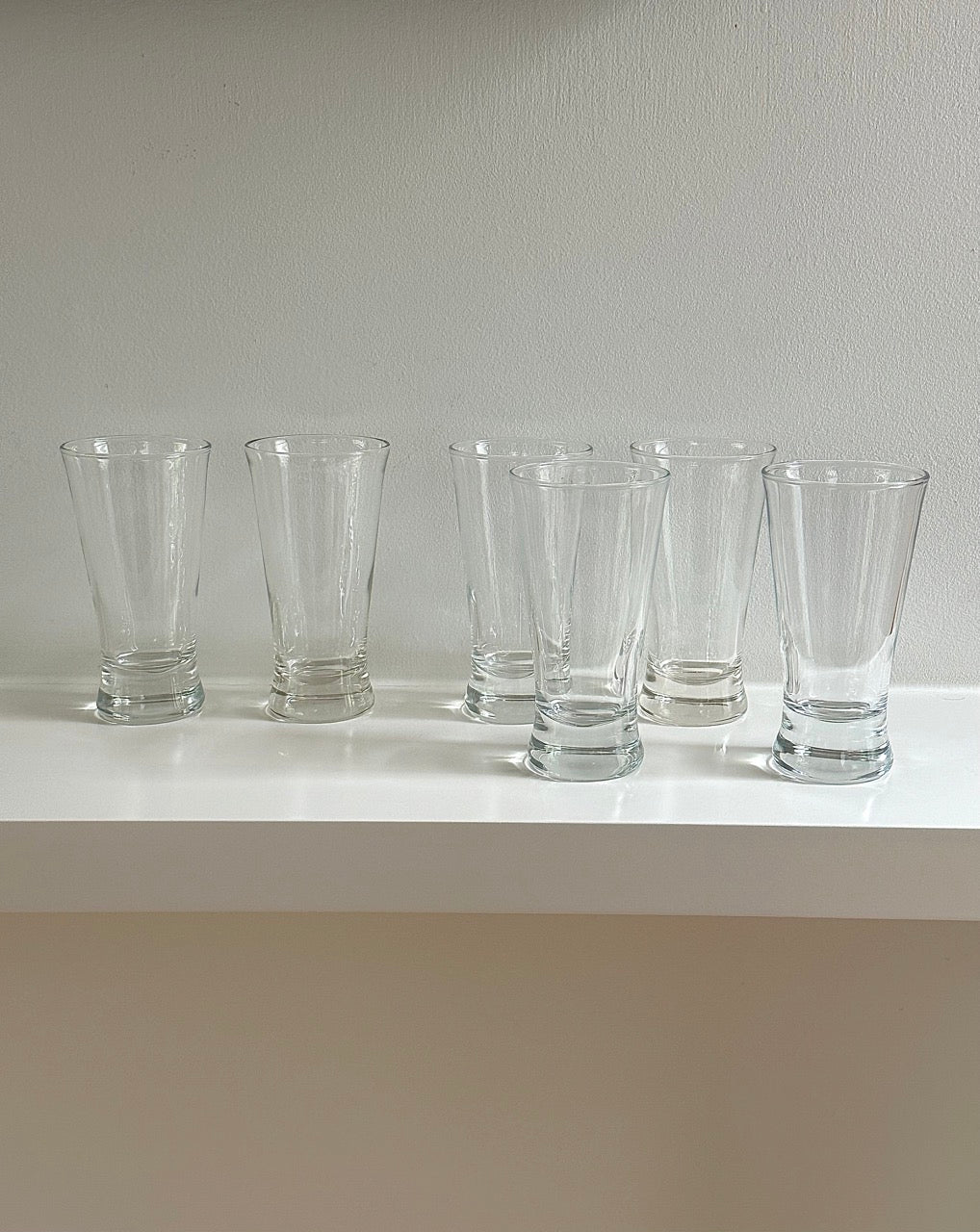 Set of 6 Wide Stem Glasses