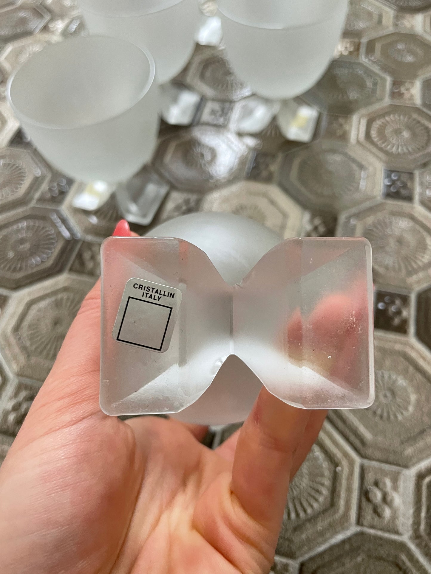 Italian Cristallin Glasses (set of 6)