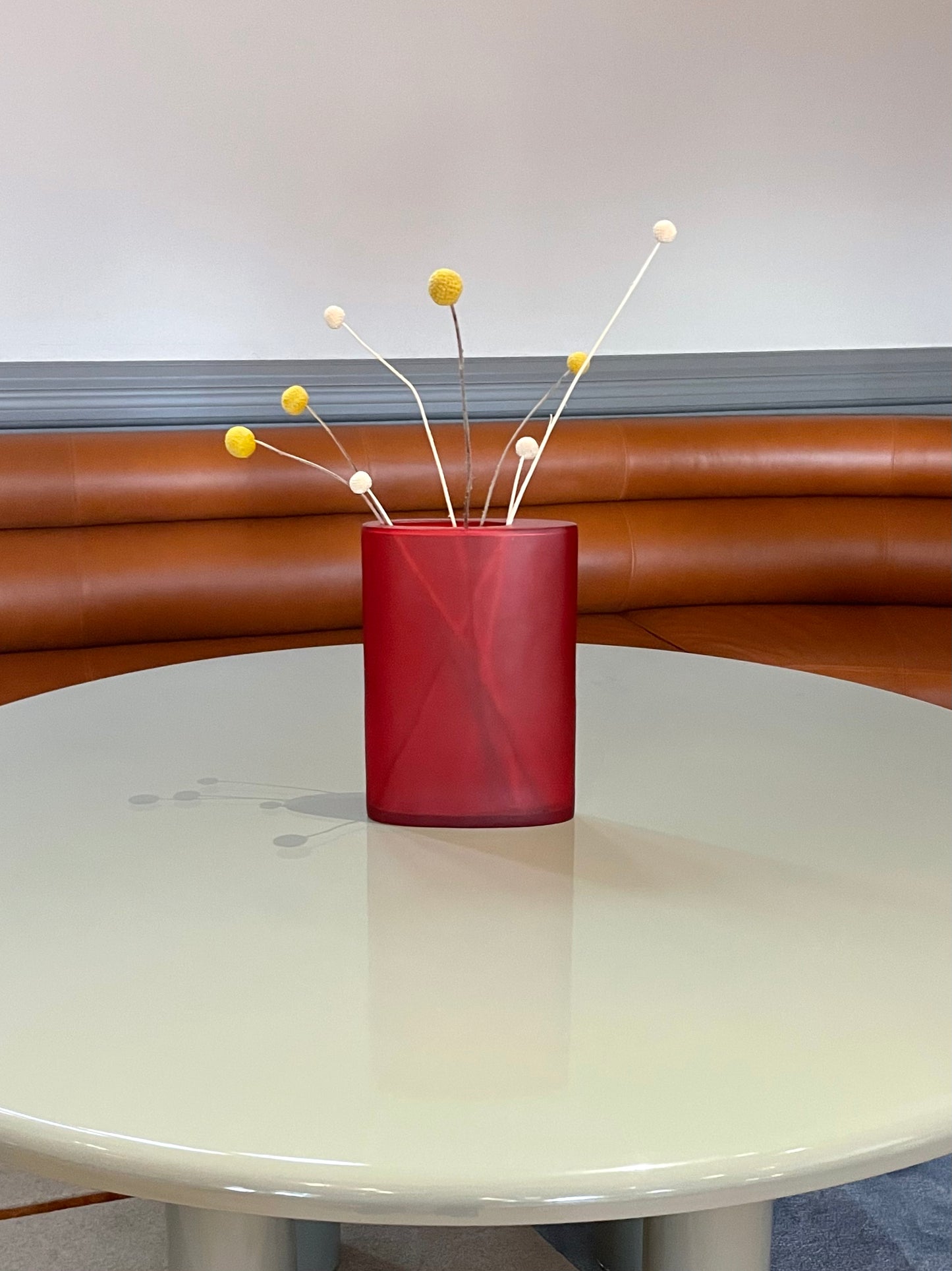Red Resin Vase
