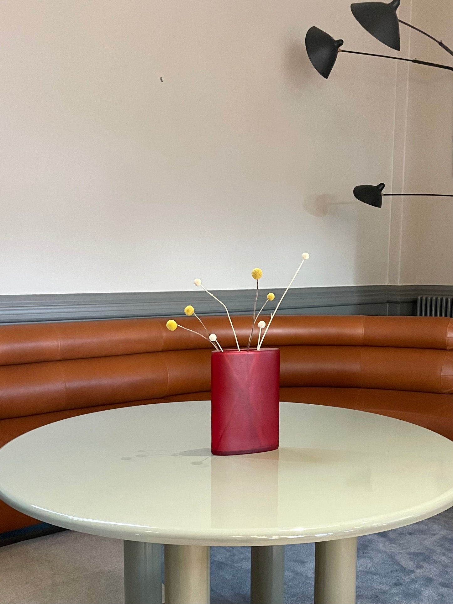 Red Resin Vase