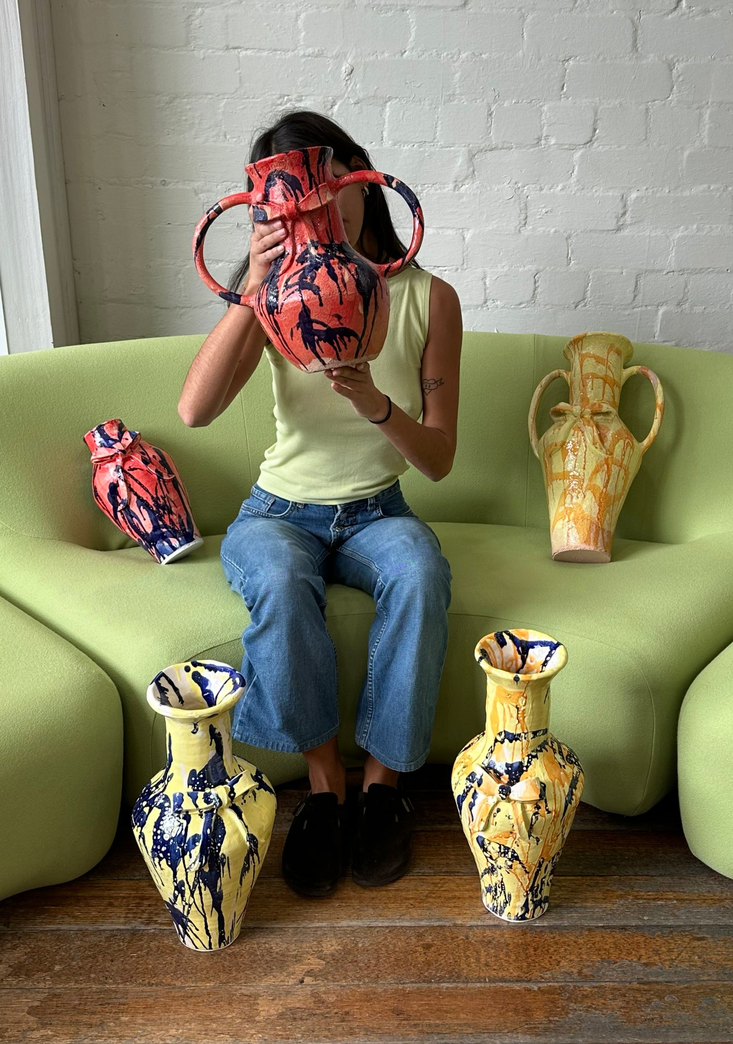 The Bou Collection Vase in red